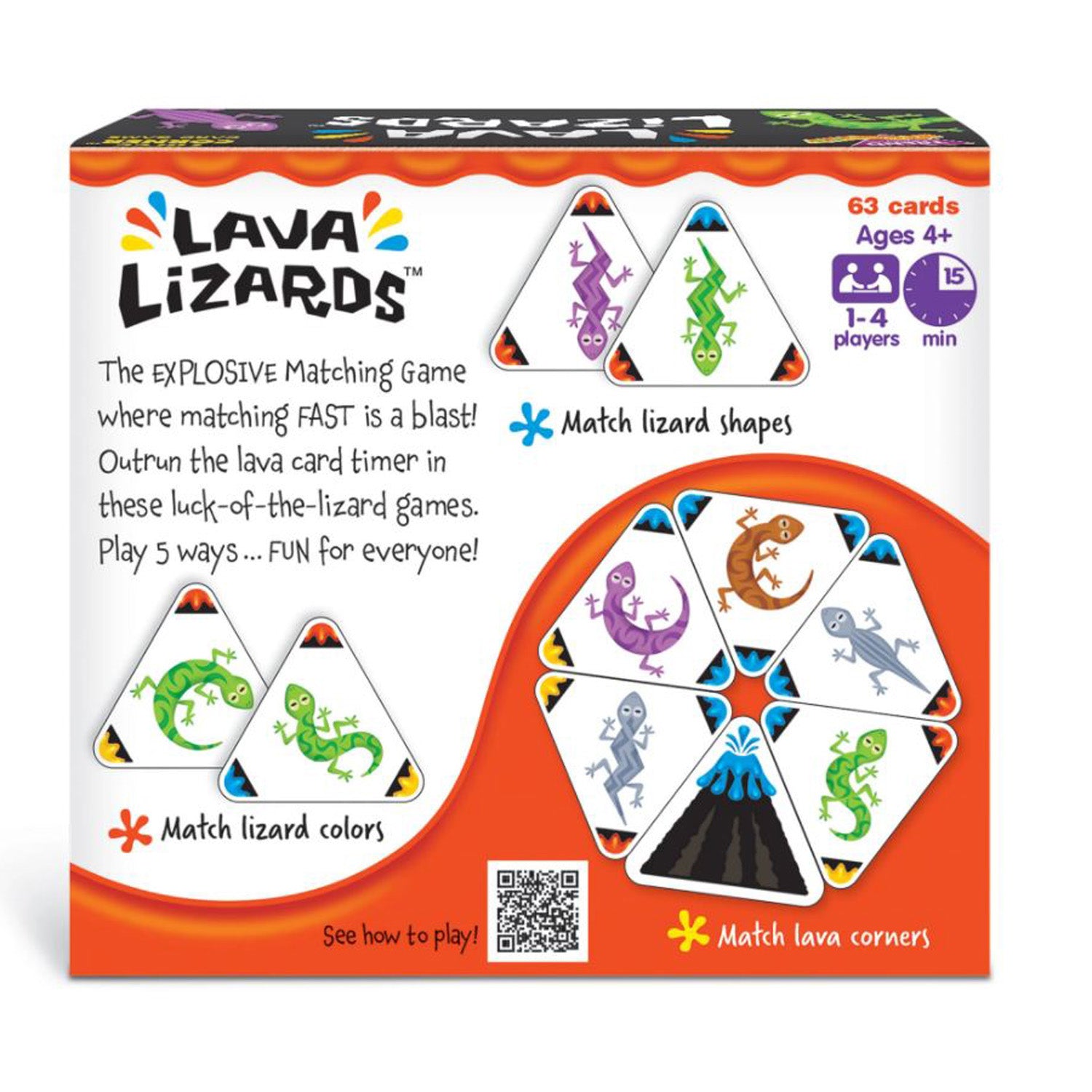 Lava Lizards™ Three Corner™ Card Game, Pack of 3