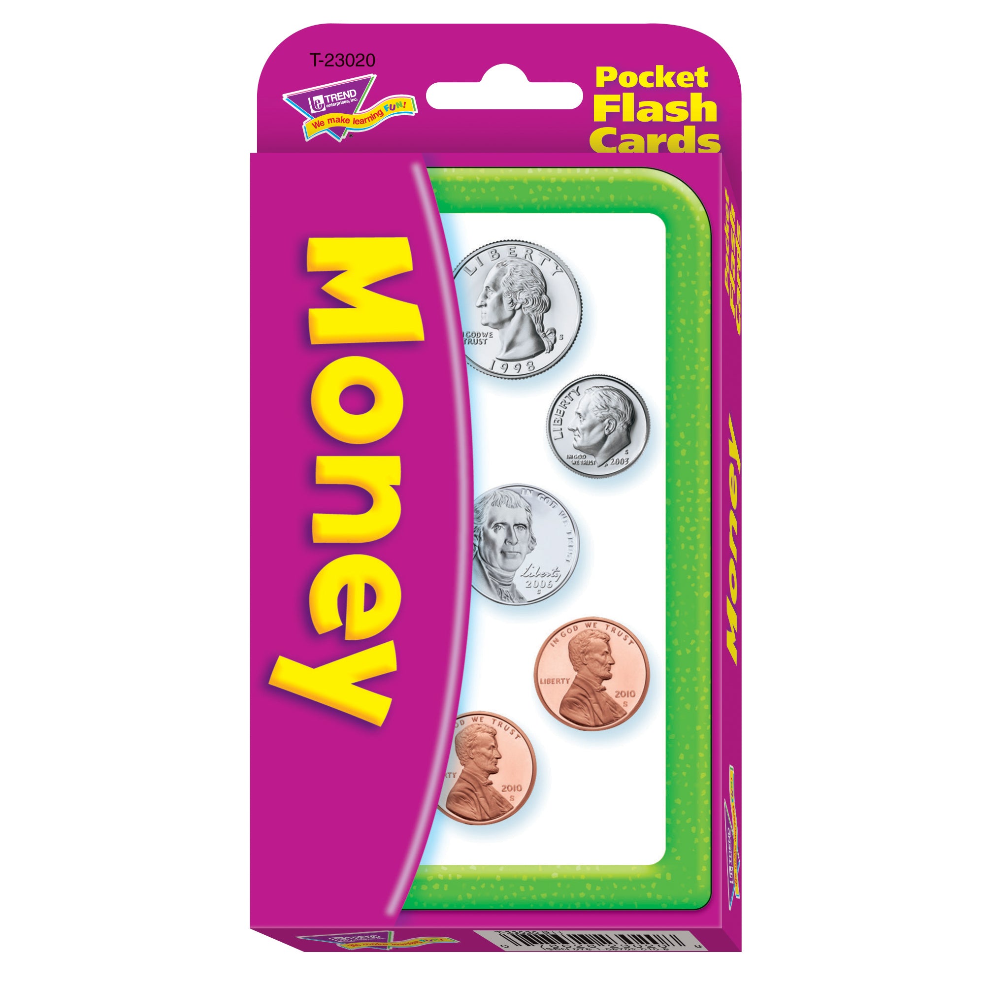 Money Pocket Flash Cards, 6 Packs