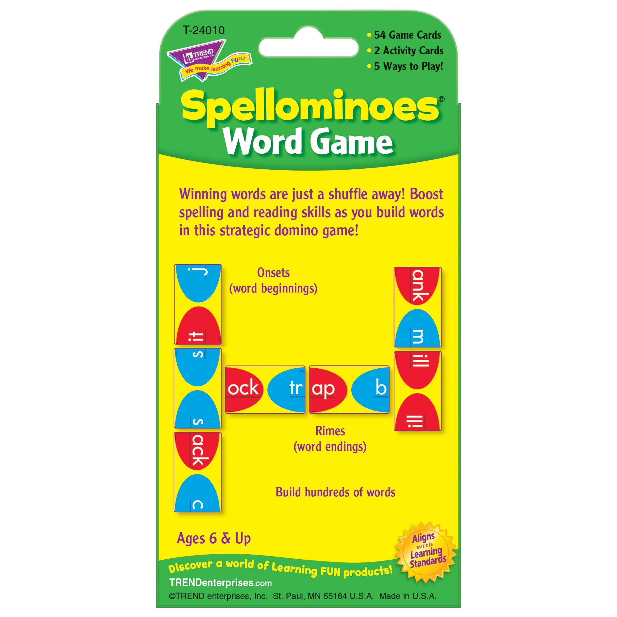 Spellominoes® Challenge Cards®, 6 Sets