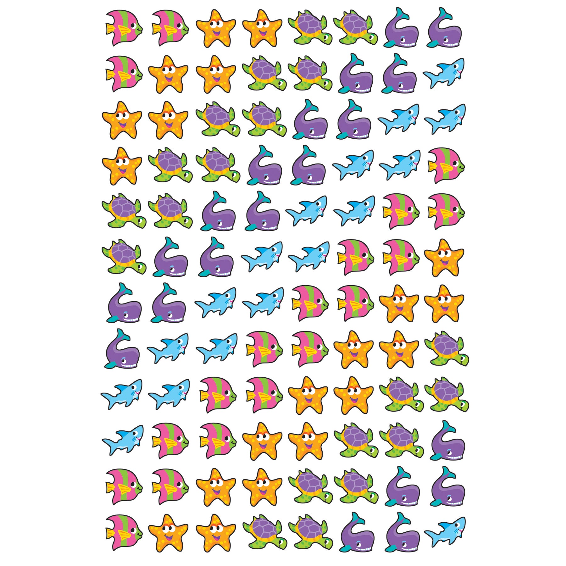 Sea Life superShapes Stickers, 800 Per Pack, 6 Packs