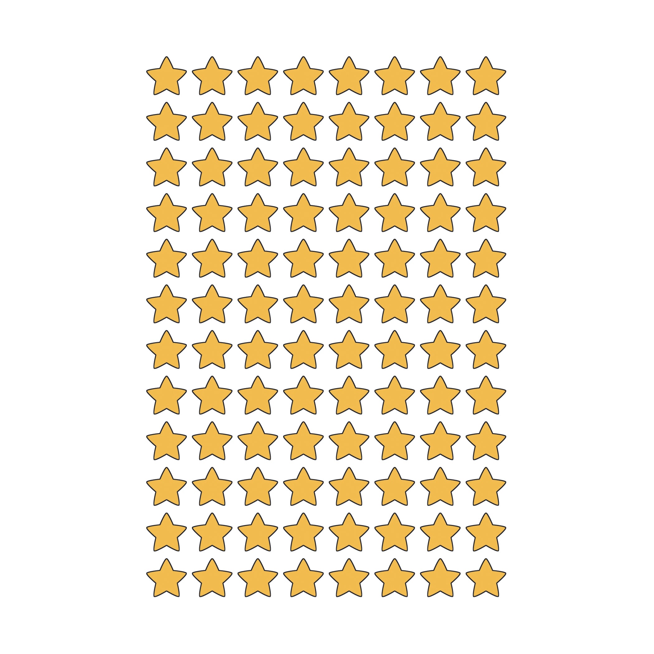 Gold Foil Stars superShapes Stickers, 400 Per Pack, 6 Packs