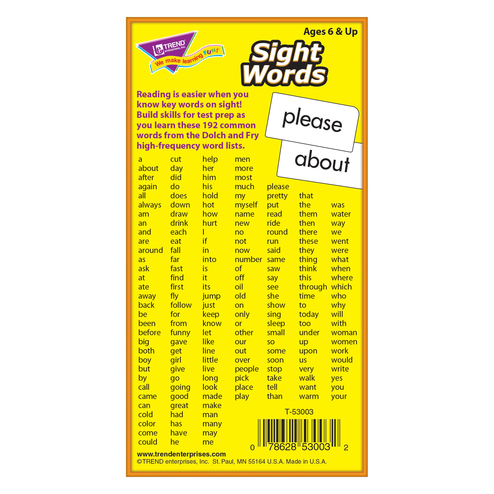 Sight Words Skill Drill Flash Cards, 3 Packs