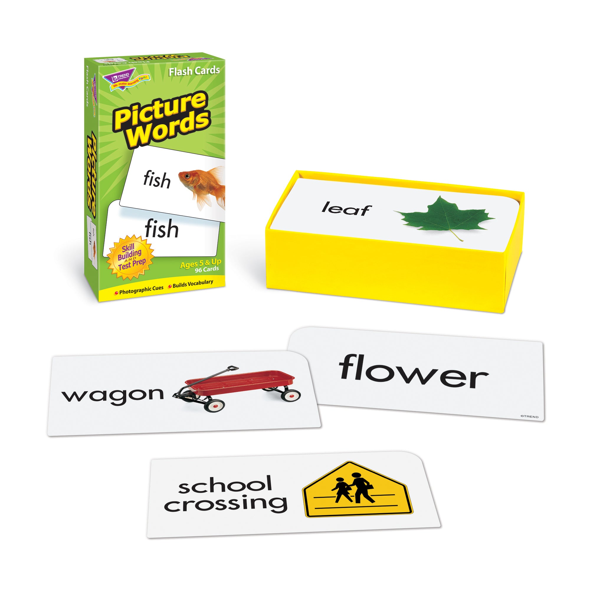 Picture Words Skill Drill Flash Cards, 3 Packs