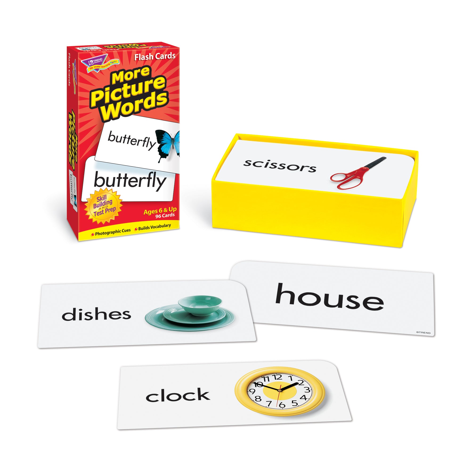 More Picture Words Skill Drill Flash Cards, 2 Sets