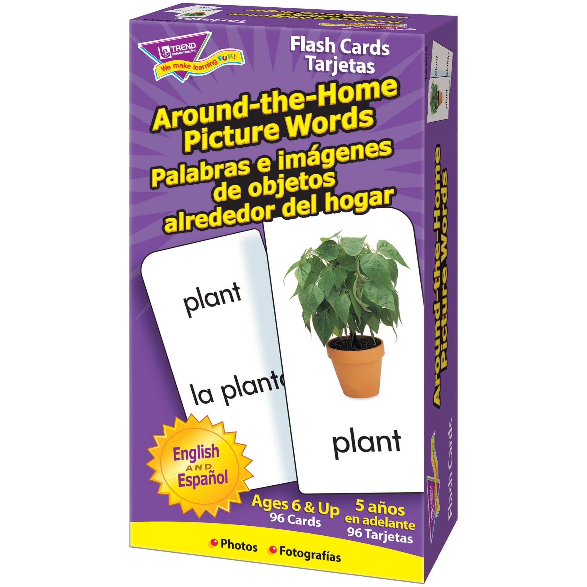 Around-the-Home/Palabras (EN/SP) Skill Drill Flash Cards, 3 Packs