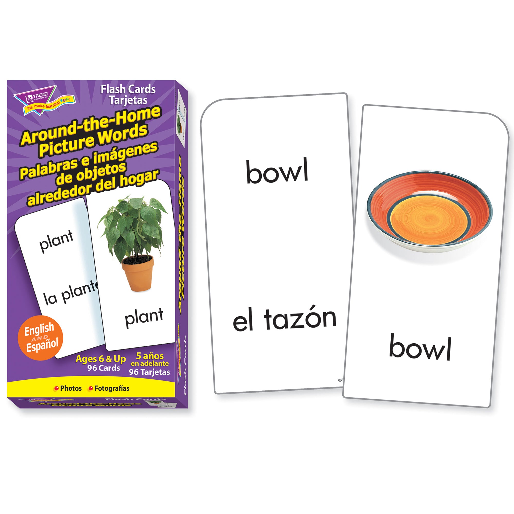 Around-the-Home/Palabras (EN/SP) Skill Drill Flash Cards, 3 Packs