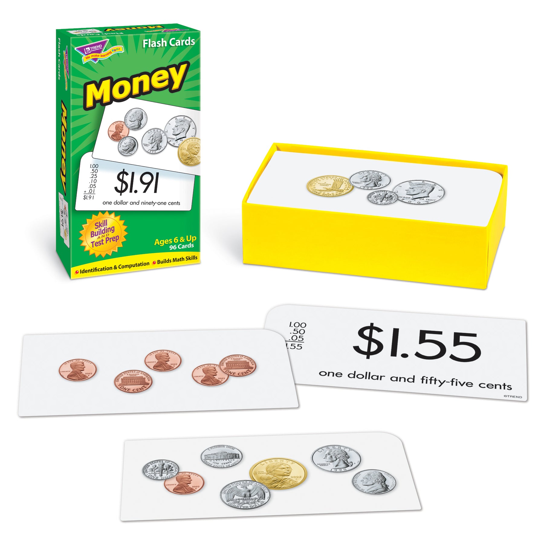 Money Skill Drill Flash Cards, 3 Packs