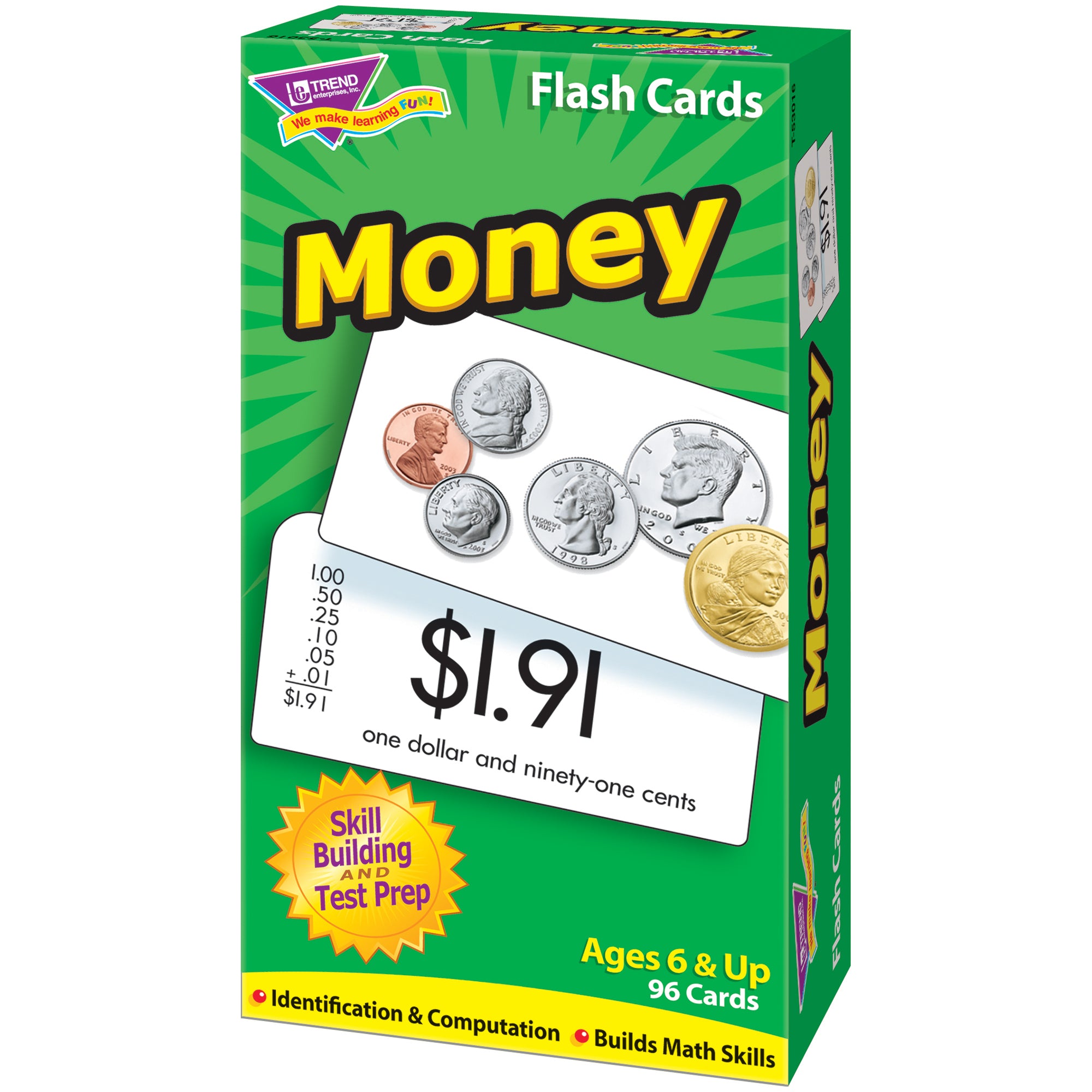 Money Skill Drill Flash Cards, 3 Packs