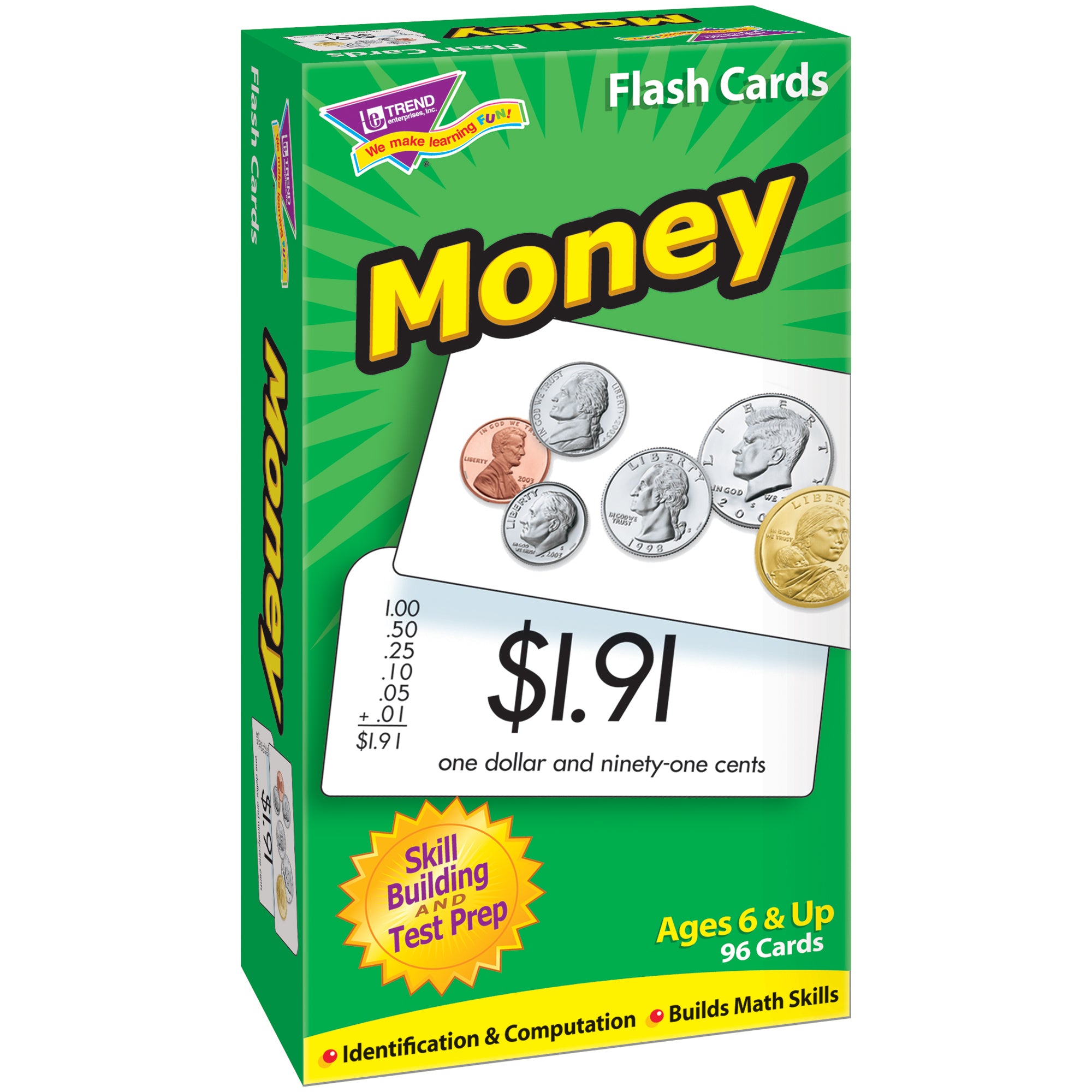 Money Skill Drill Flash Cards, 3 Packs