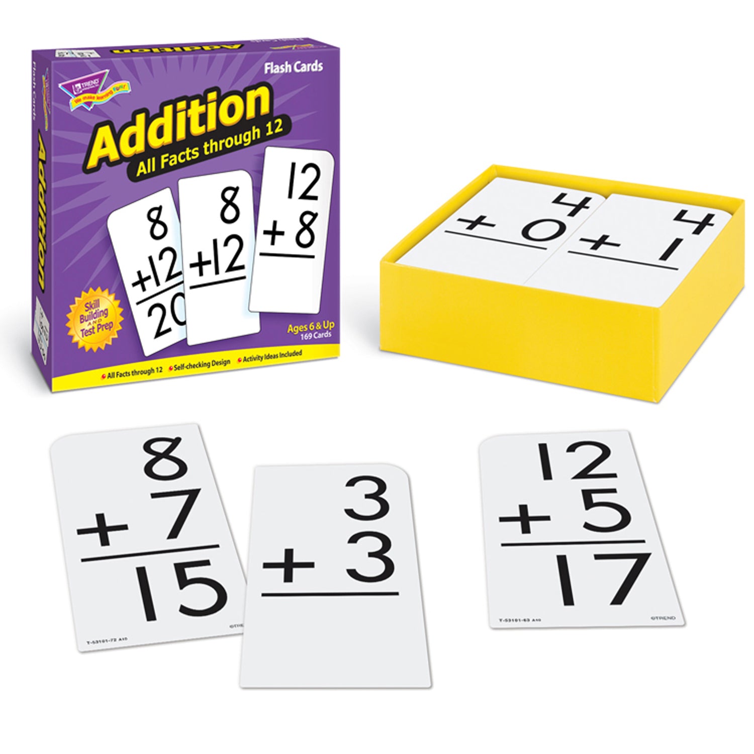 Addition 0-12 All Facts Skill Drill Flash Cards