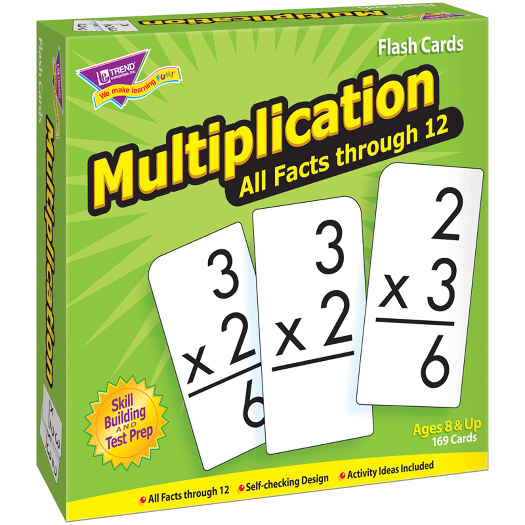 Multiplication 0-12 All Facts Skill Drill Flash Cards