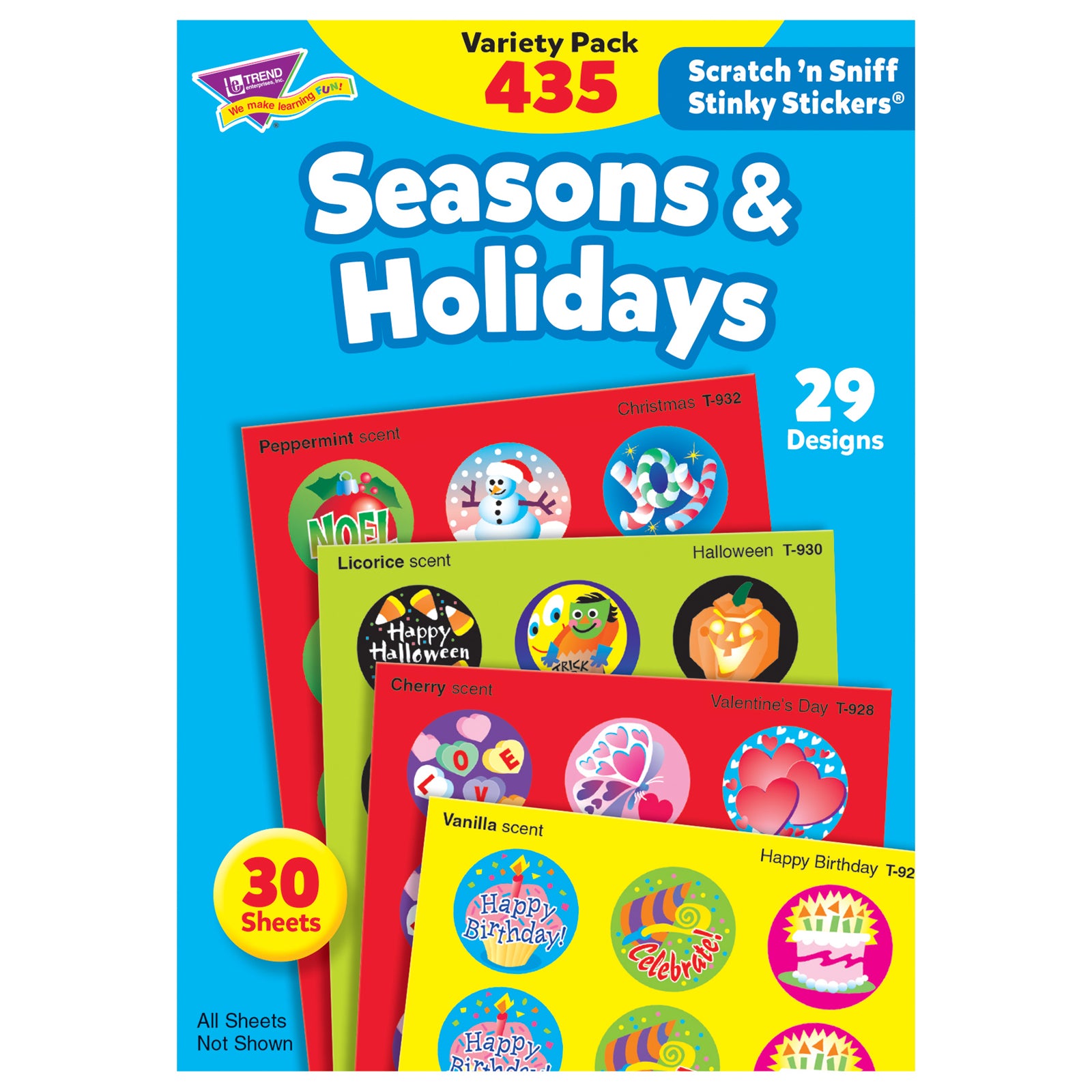 Seasons & Holidays Stinky Stickers® Variety Pack, 435 ct