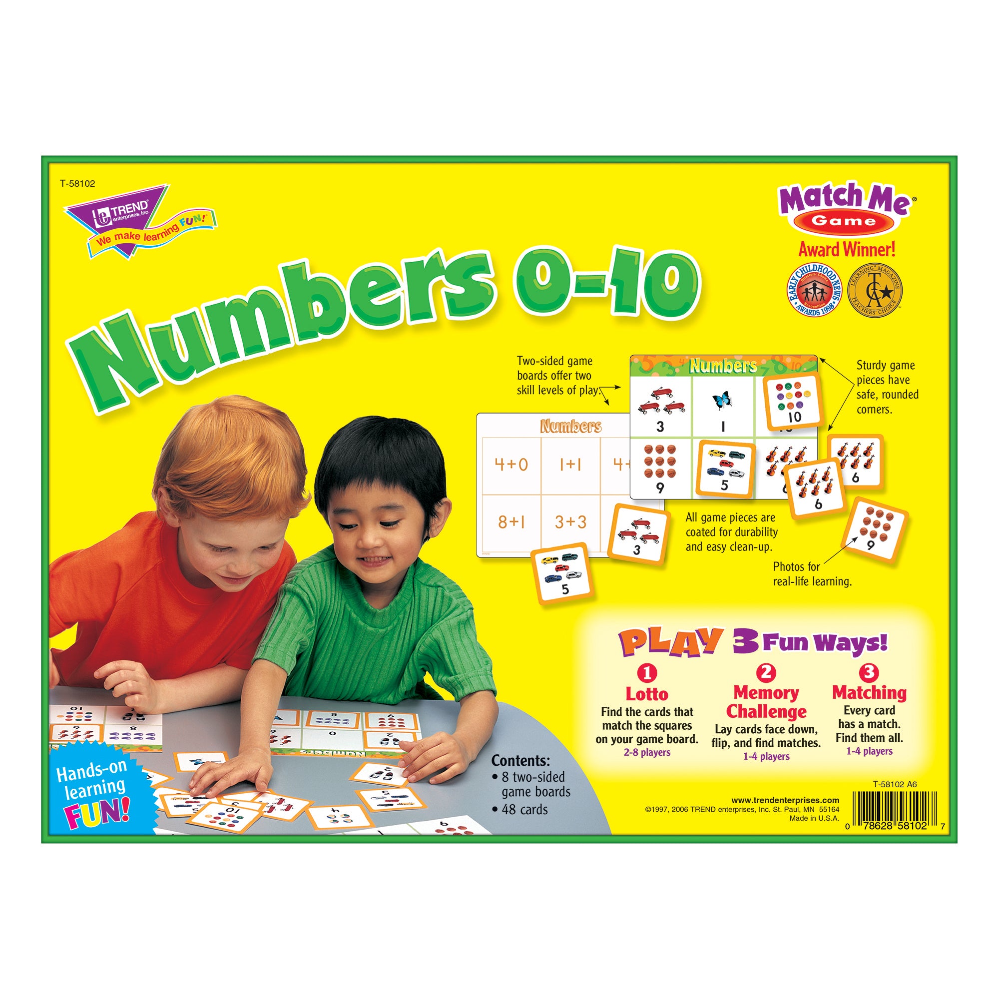 Numbers 0-10 Match Me® Games