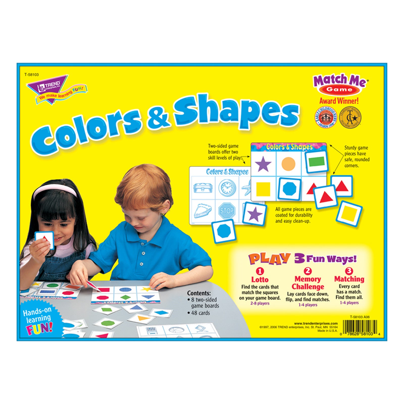 Colors & Shapes Match Me® Games