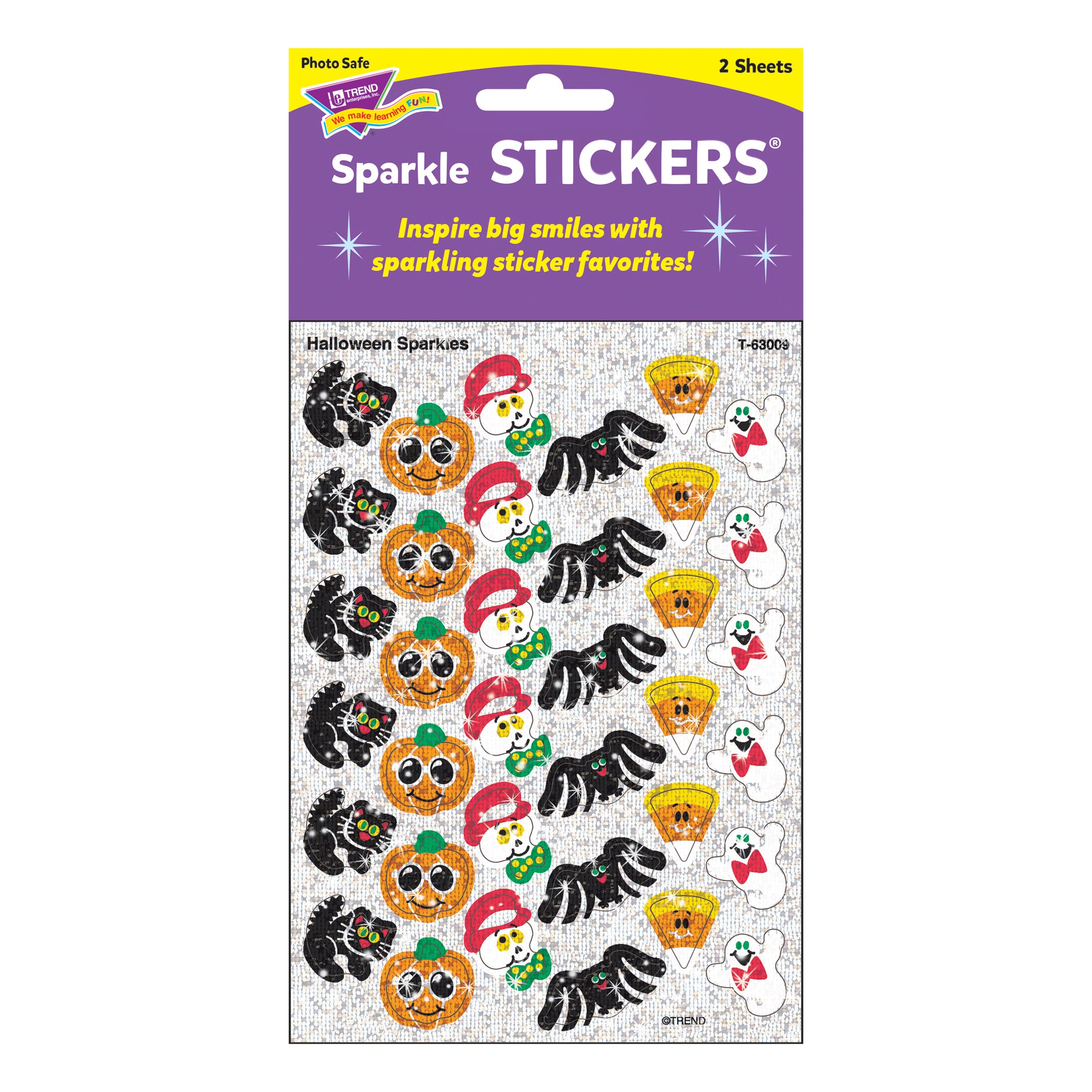 Halloween Sparkles Sparkle Stickers®, 72 Per Pack, 12 Packs