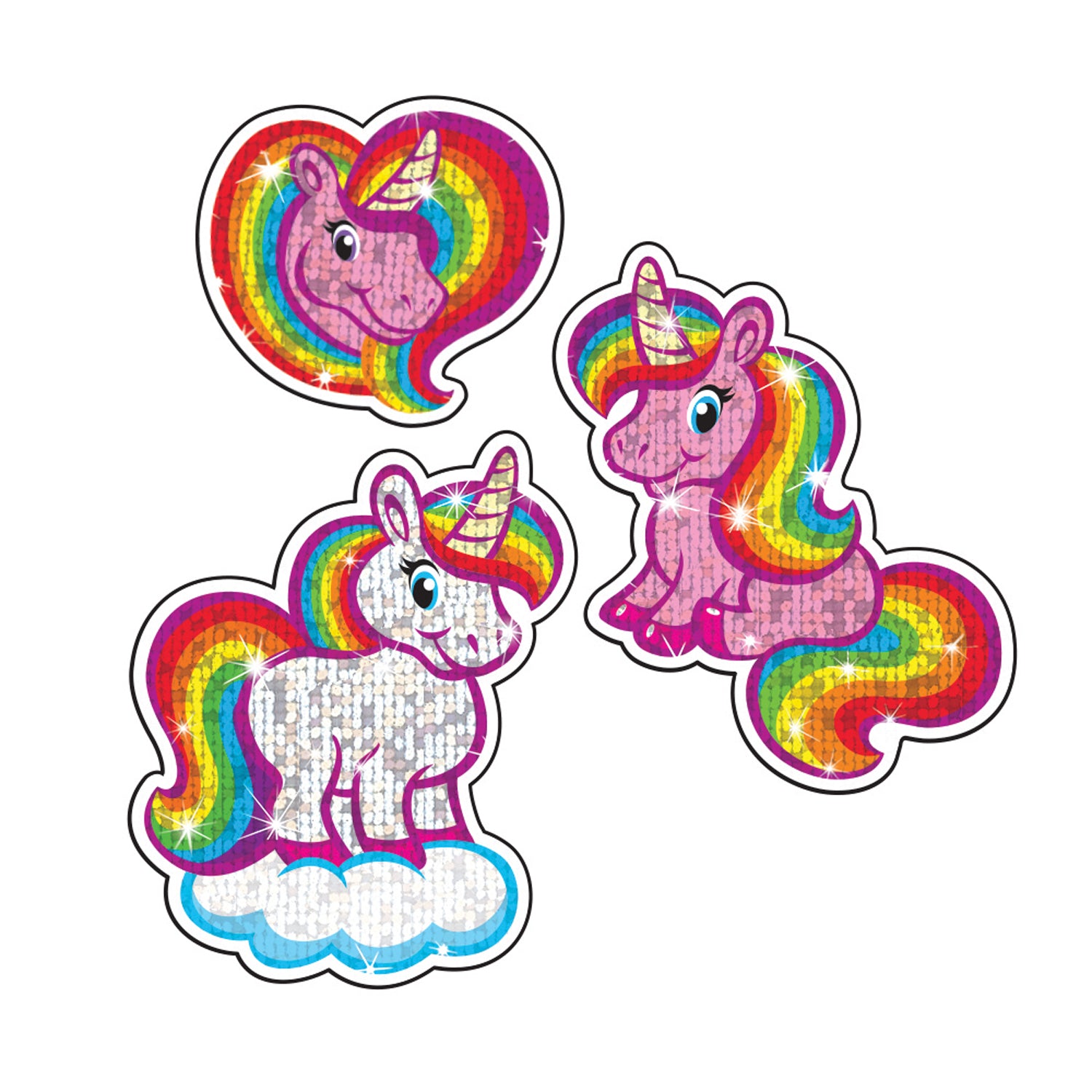 Sparkly Unicorns Sparkle Stickers®, 24 Per Pack, 6 Packs