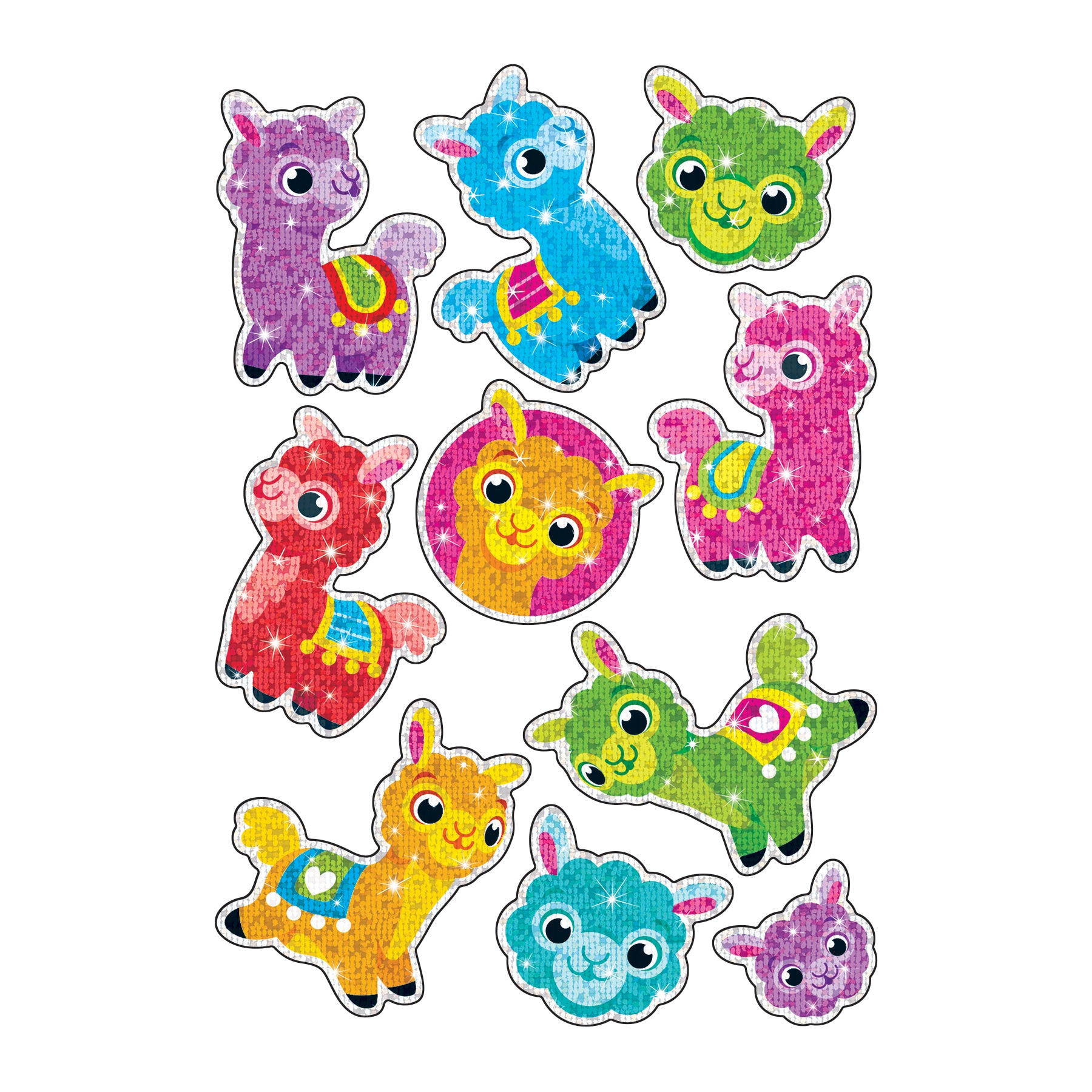 Llama Llove Sparkle Stickers®, 20 Per Pack, 6 Packs