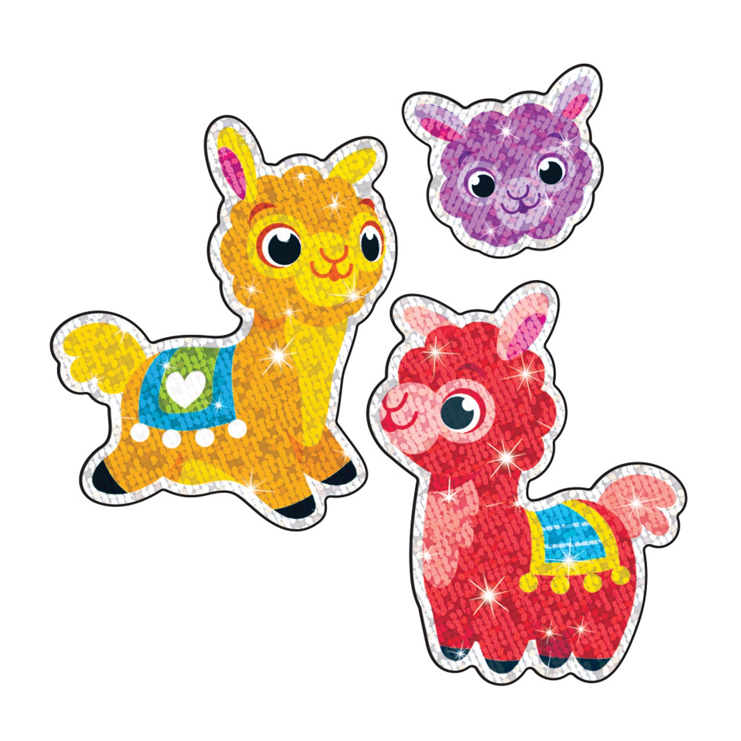 Llama Llove Sparkle Stickers®, 20 Per Pack, 6 Packs