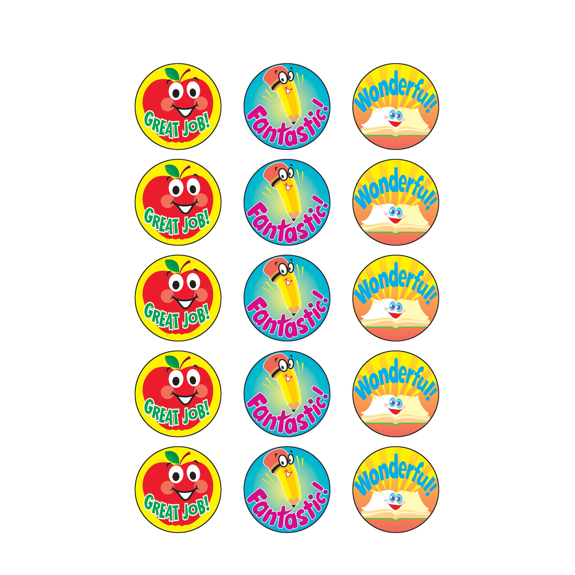 School Time/Apple Stinky Stickers®, 60 Per Pack, 6 Packs