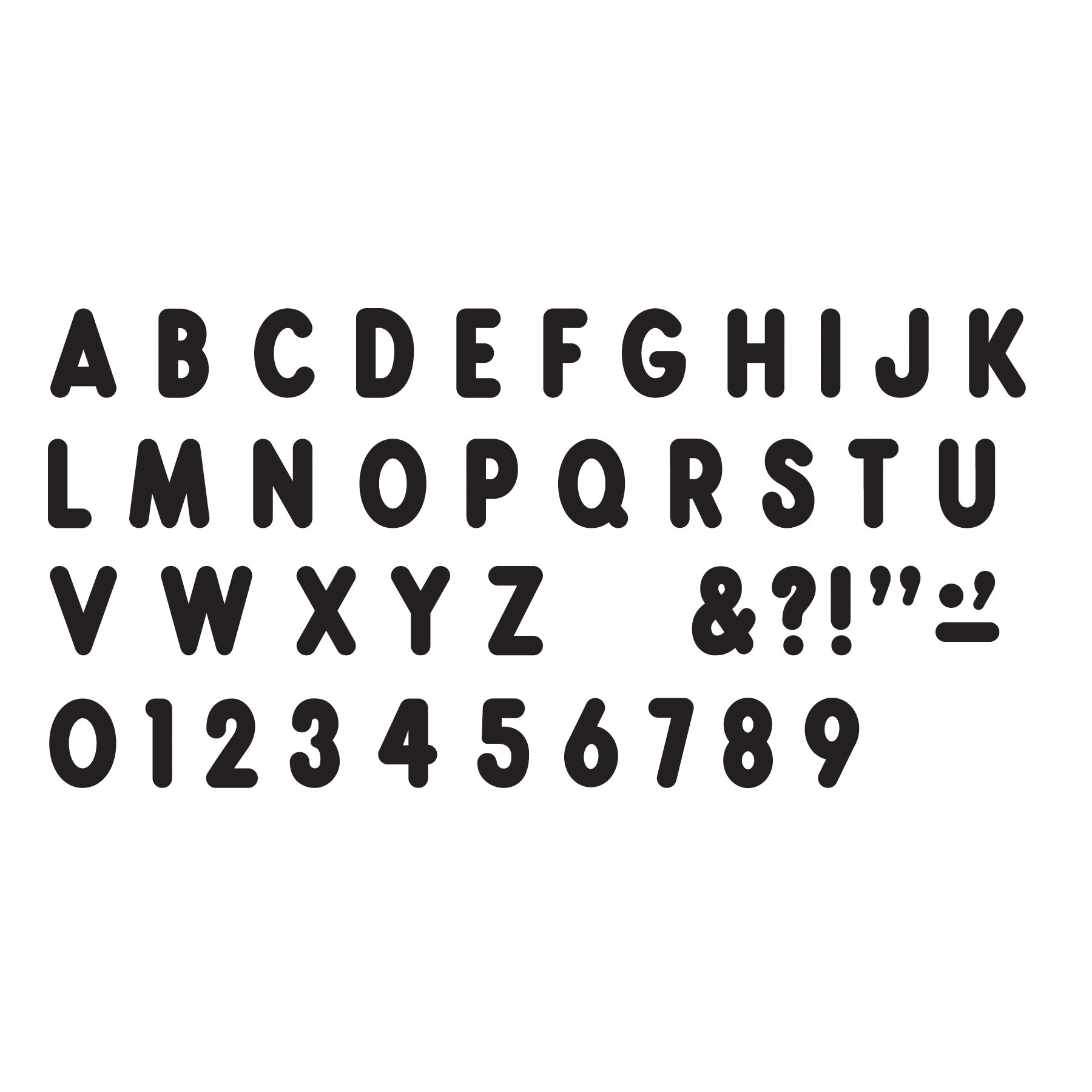 Black 7" Billboard Uppercase Ready Letters®, 3 Packs