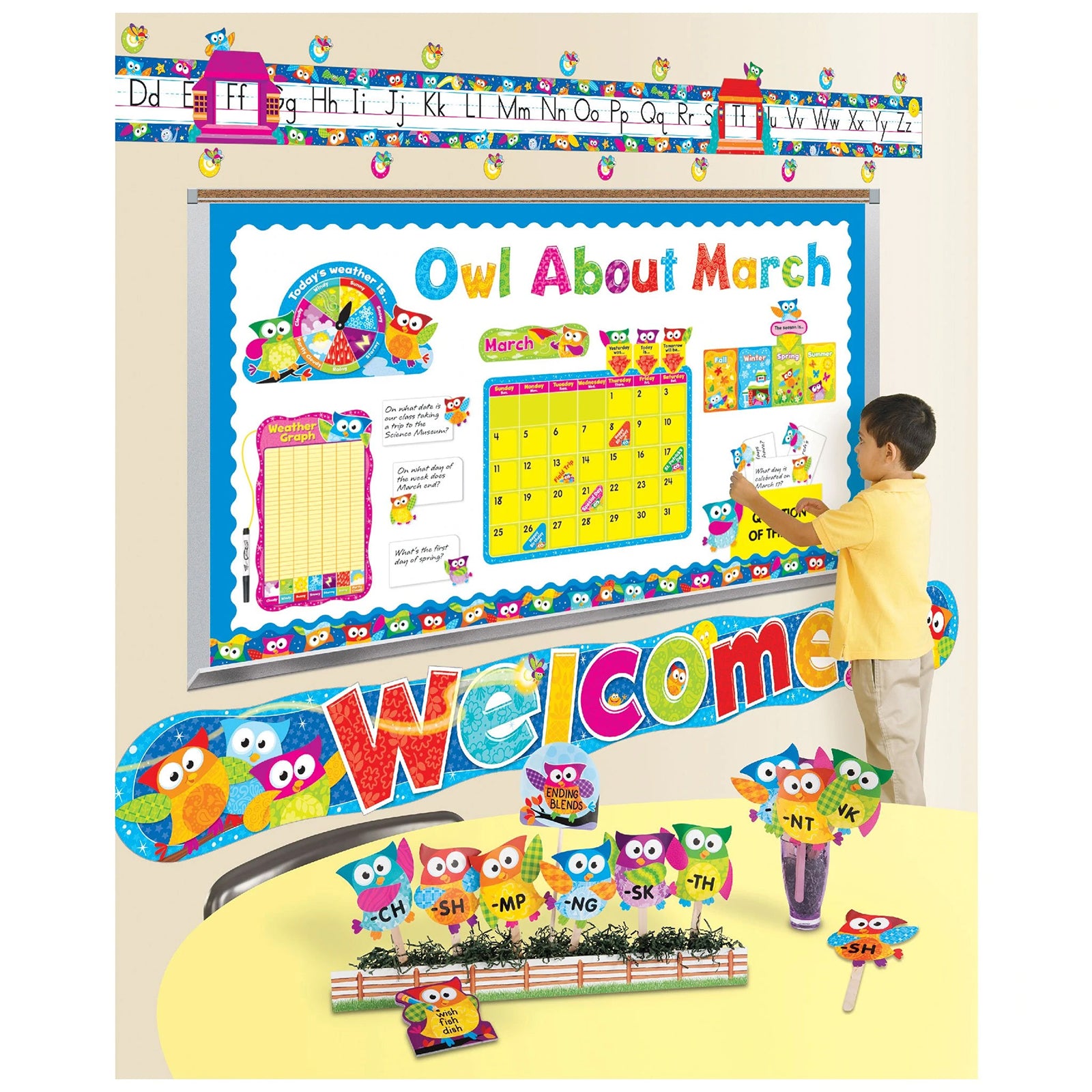 Colorful Patterns 4" Play Combo Ready Letters®, 3 Packs