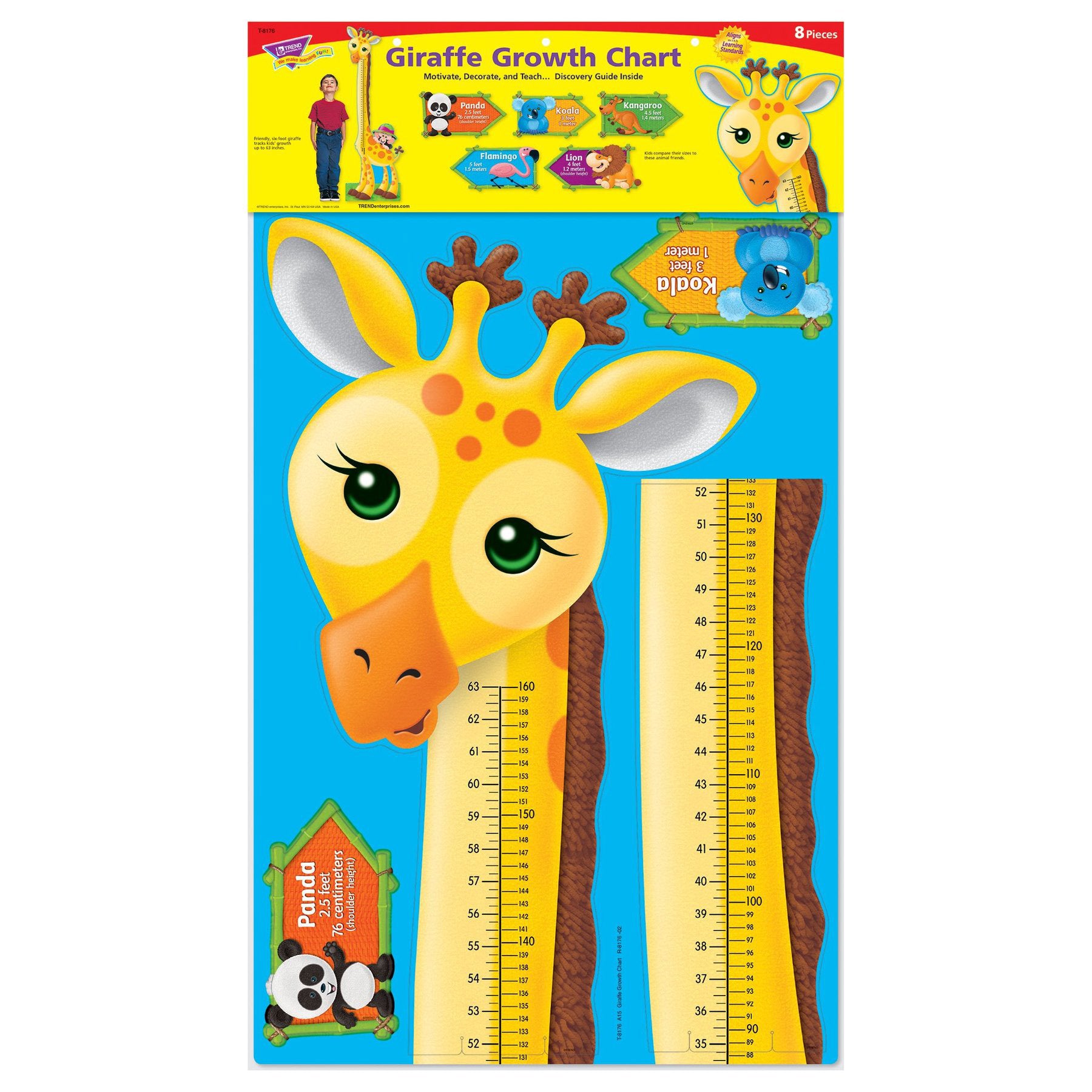 Giraffe Growth Chart Bulletin Board Set