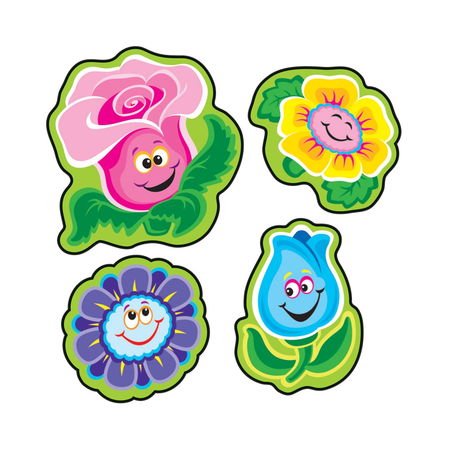 Friendly Flowers/Floral Mixed Shapes Stinky Stickers®, 84 Per Pack, 6 Packs