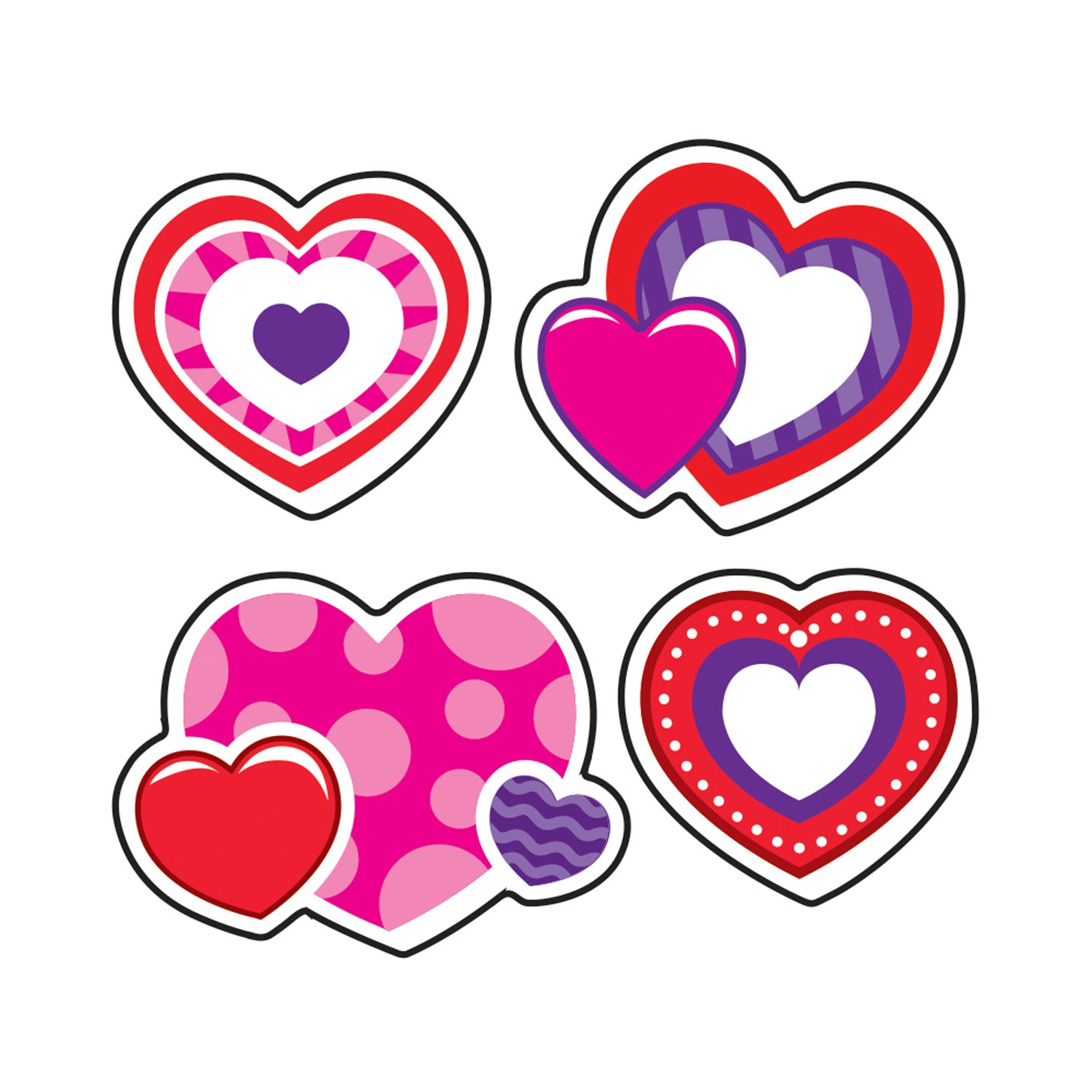 Sweet Hearts/Cherry Mixed Shapes Stinky Stickers®, 72 Per Pack, 6 Packs