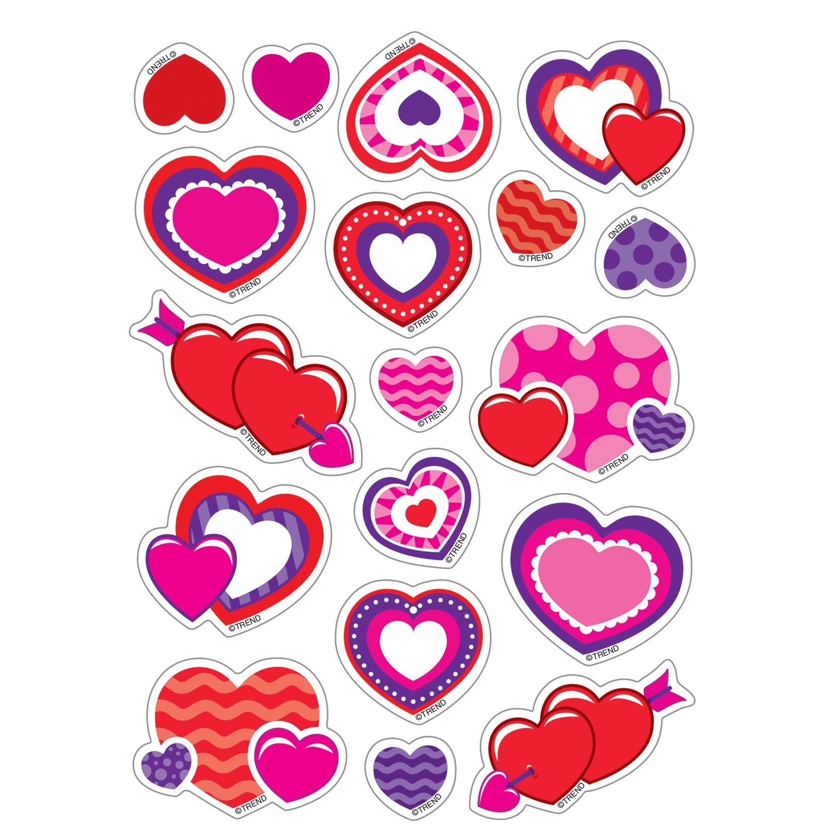 Sweet Hearts/Cherry Mixed Shapes Stinky Stickers®, 72 Per Pack, 6 Packs