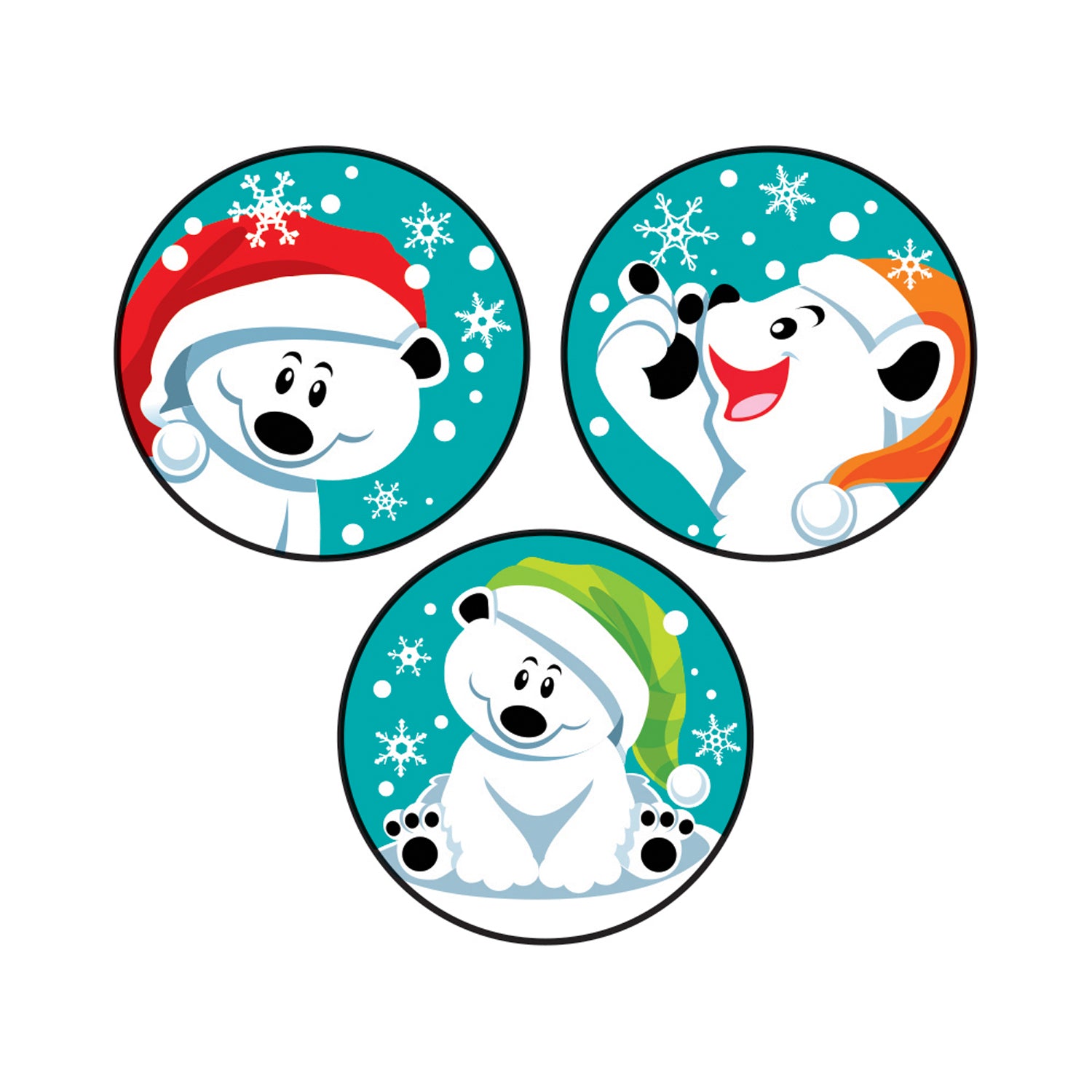 Winter Bears/PepBEARmint Stinky Stickers®, 48 Per Pack, 6 Packs