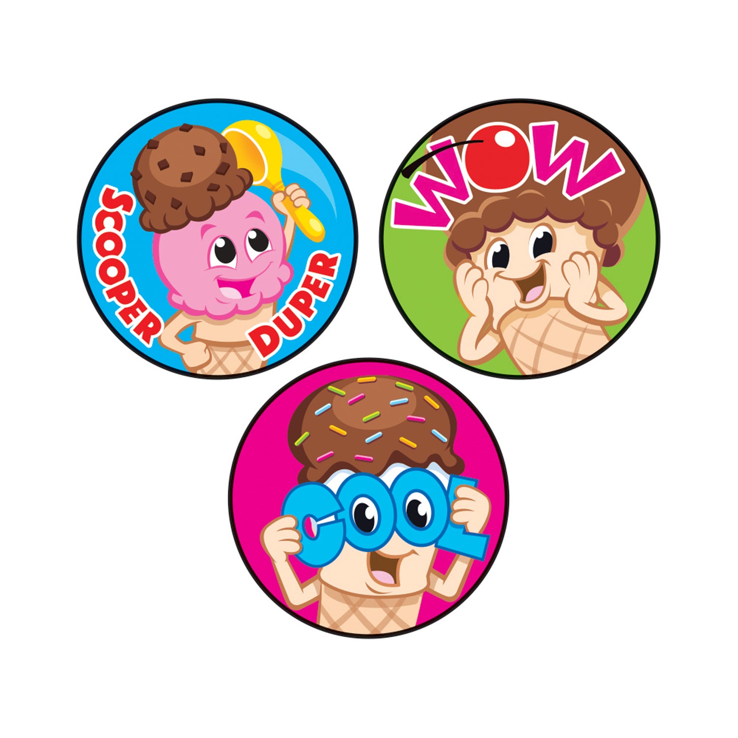 Scoop Squad/Chocolate Stinky Stickers®, 48 Per Pack, 6 Packs