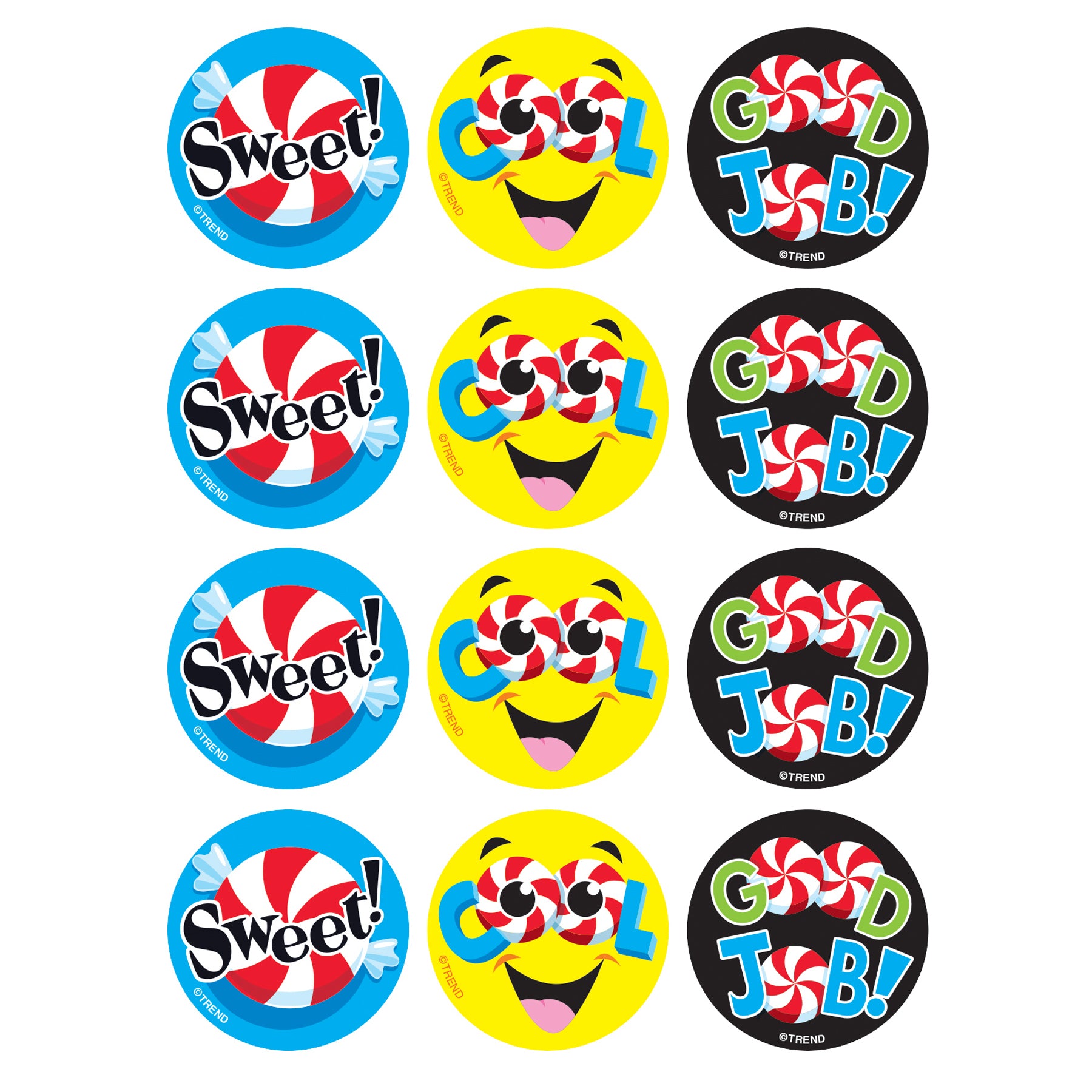 Candy Compli-MINTS/Peppermint Stinky Stickers®, 48 Per Pack, 6 Packs