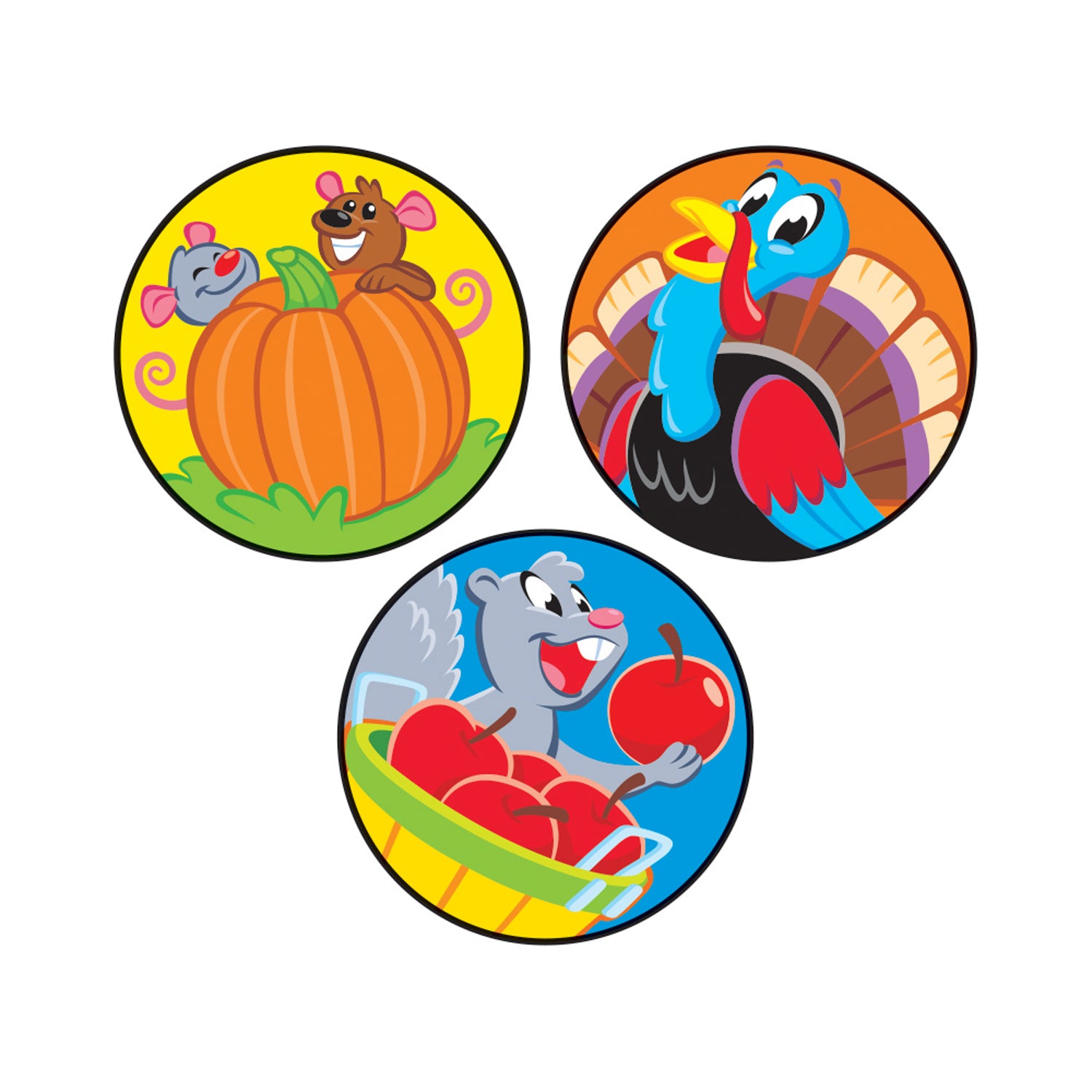 Fall Friends/Pumpkin Stinky Stickers®, 48 Per Pack, 6 Packs