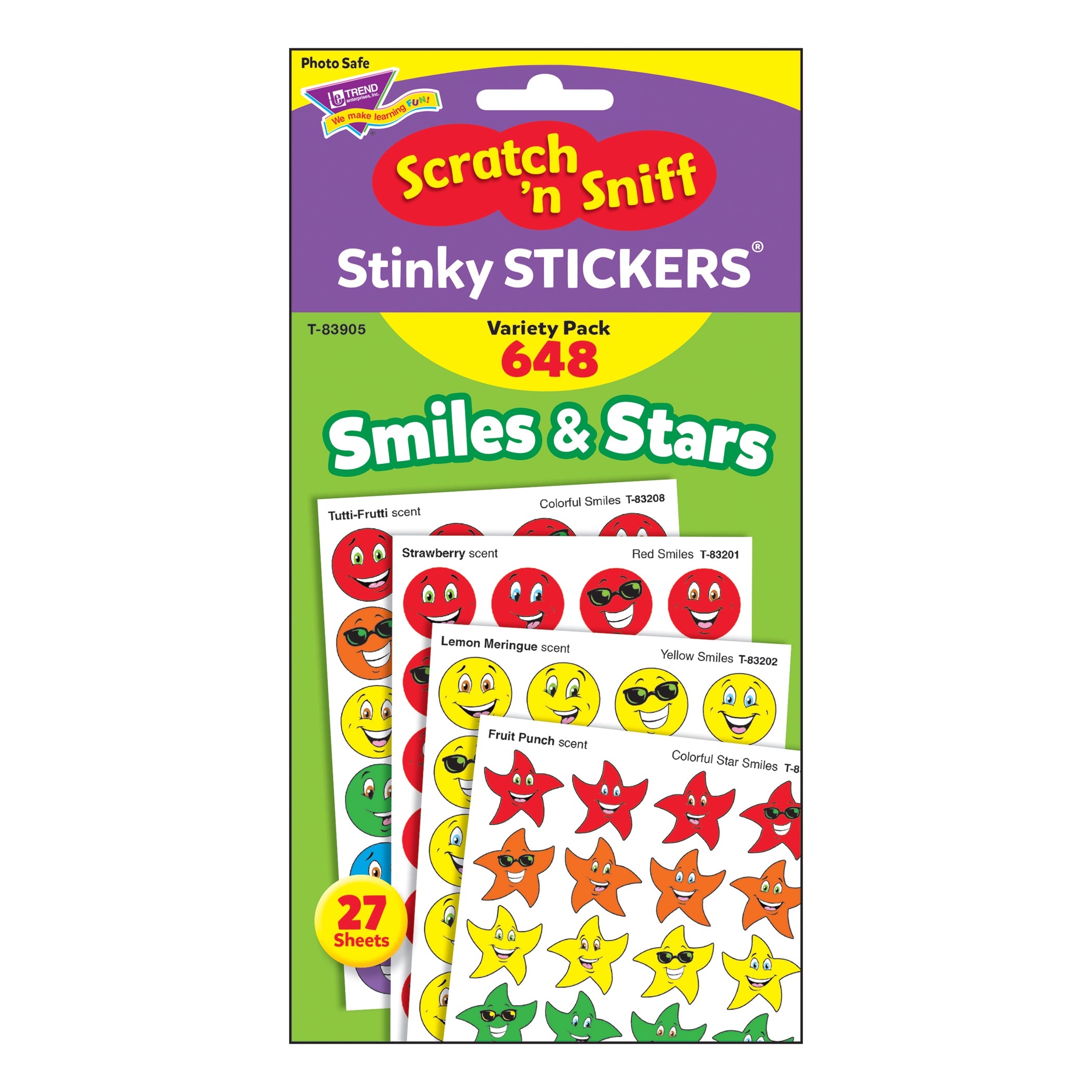 Smiles & Stars Stinky Stickers® Variety Pack, 648 ct