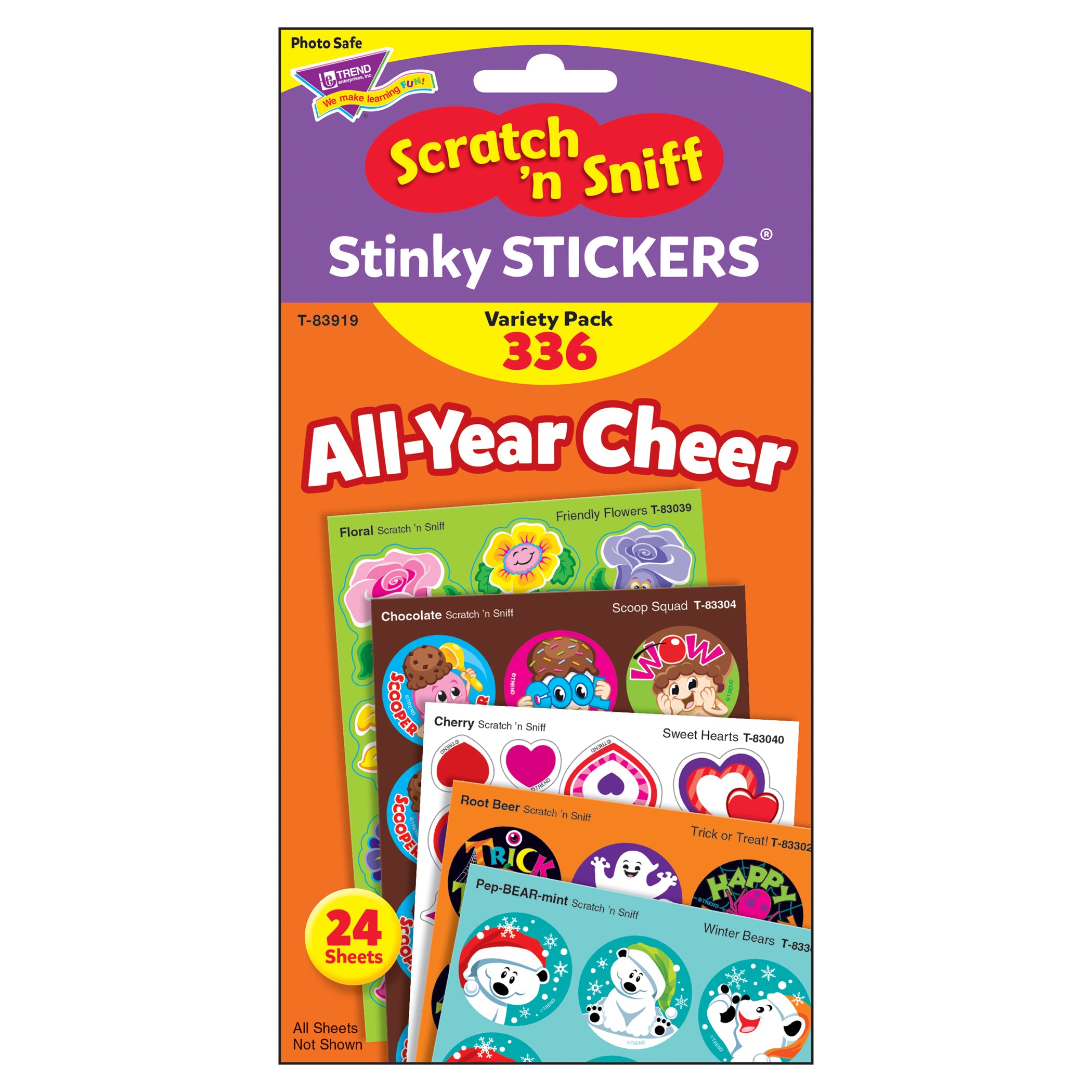 All Year Cheer Stinky Stickers® Variety Pack, 336 Count