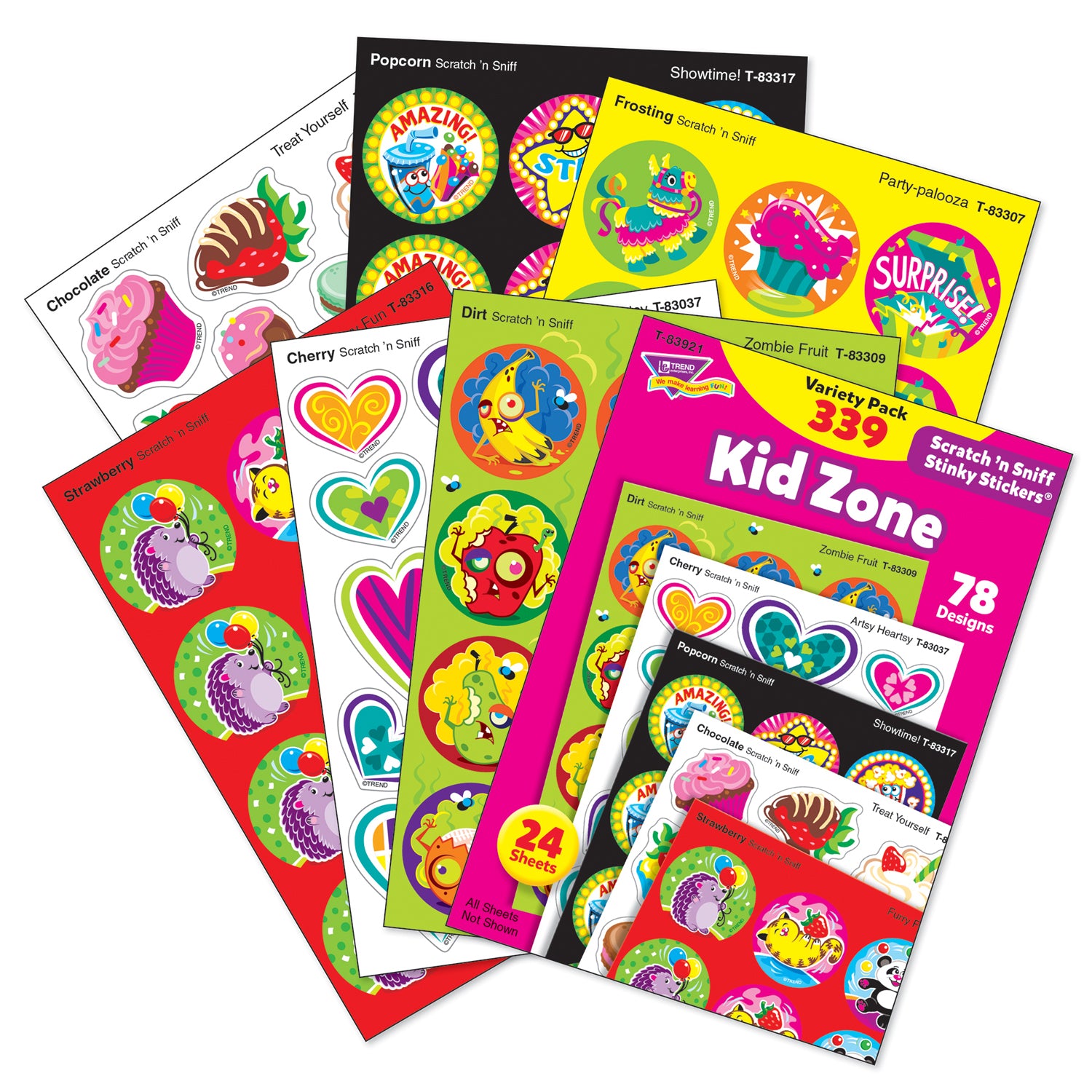 Kid Zone Stinky Stickers® Variety Pack, 339 Count