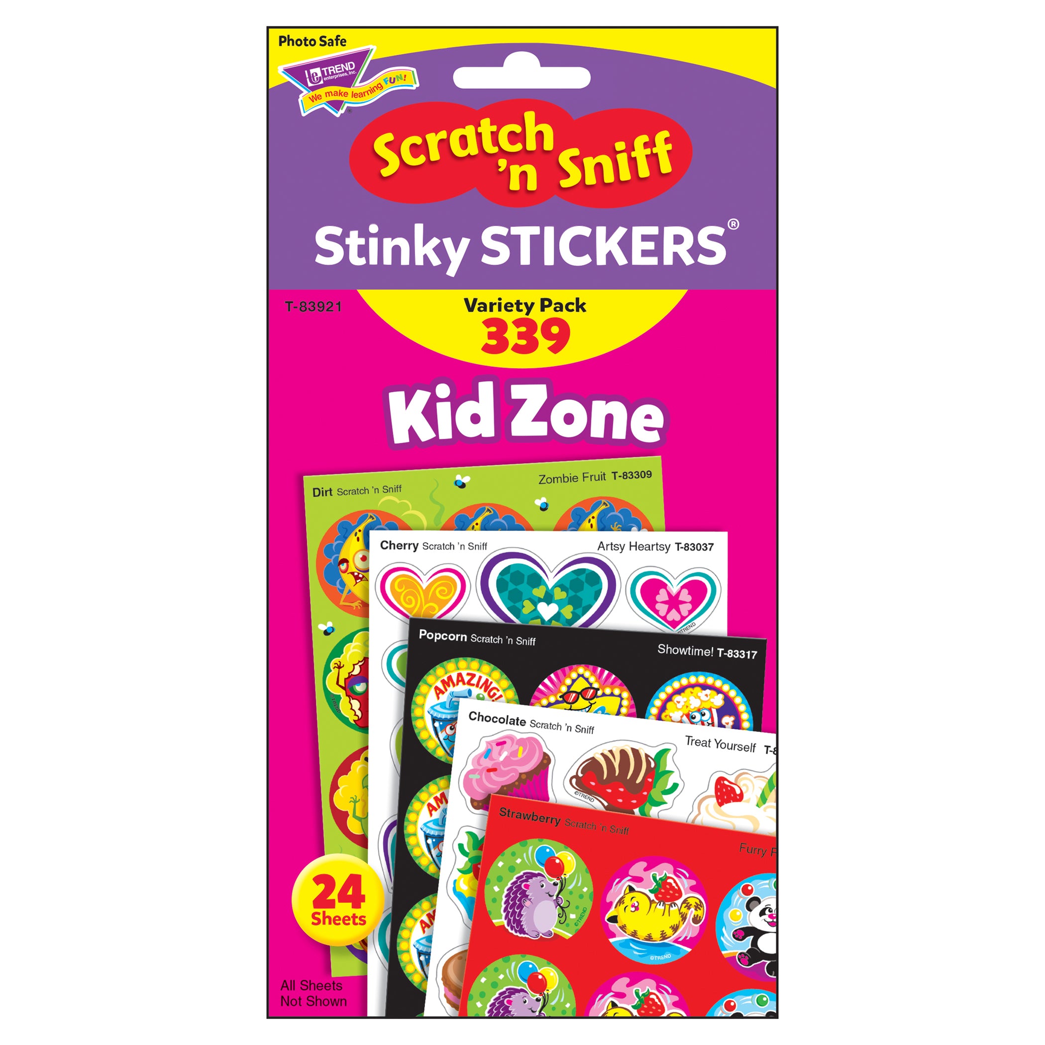 Kid Zone Stinky Stickers® Variety Pack, 339 Count