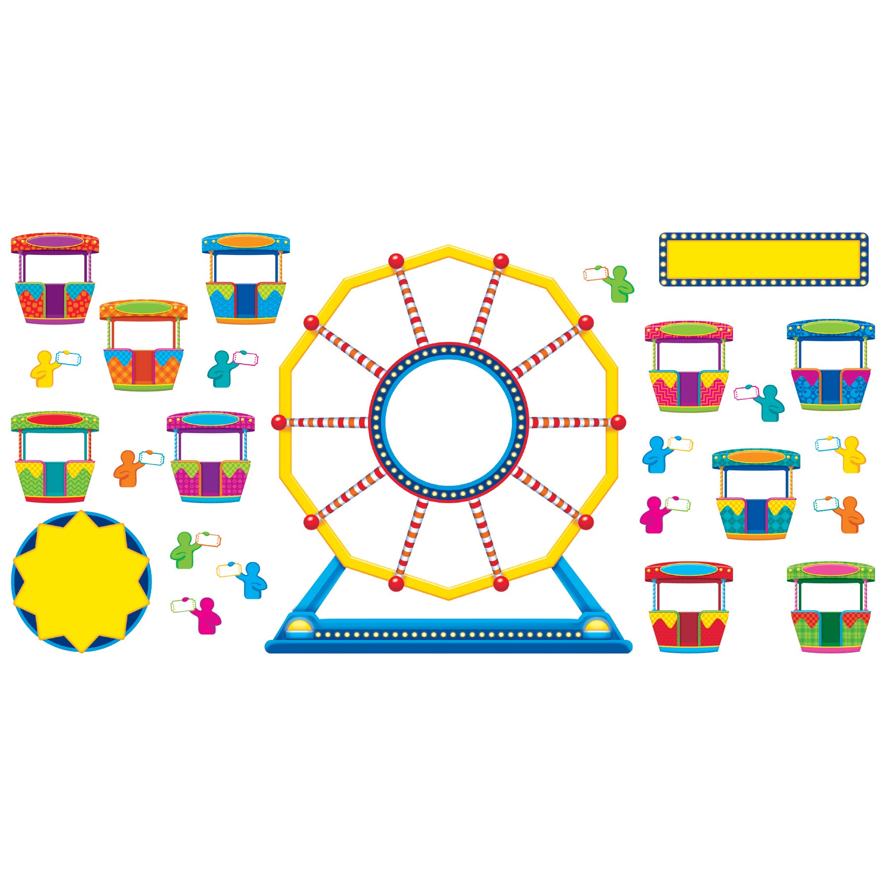 Ferris Wheel Job Chart Plus Bulletin Board Set