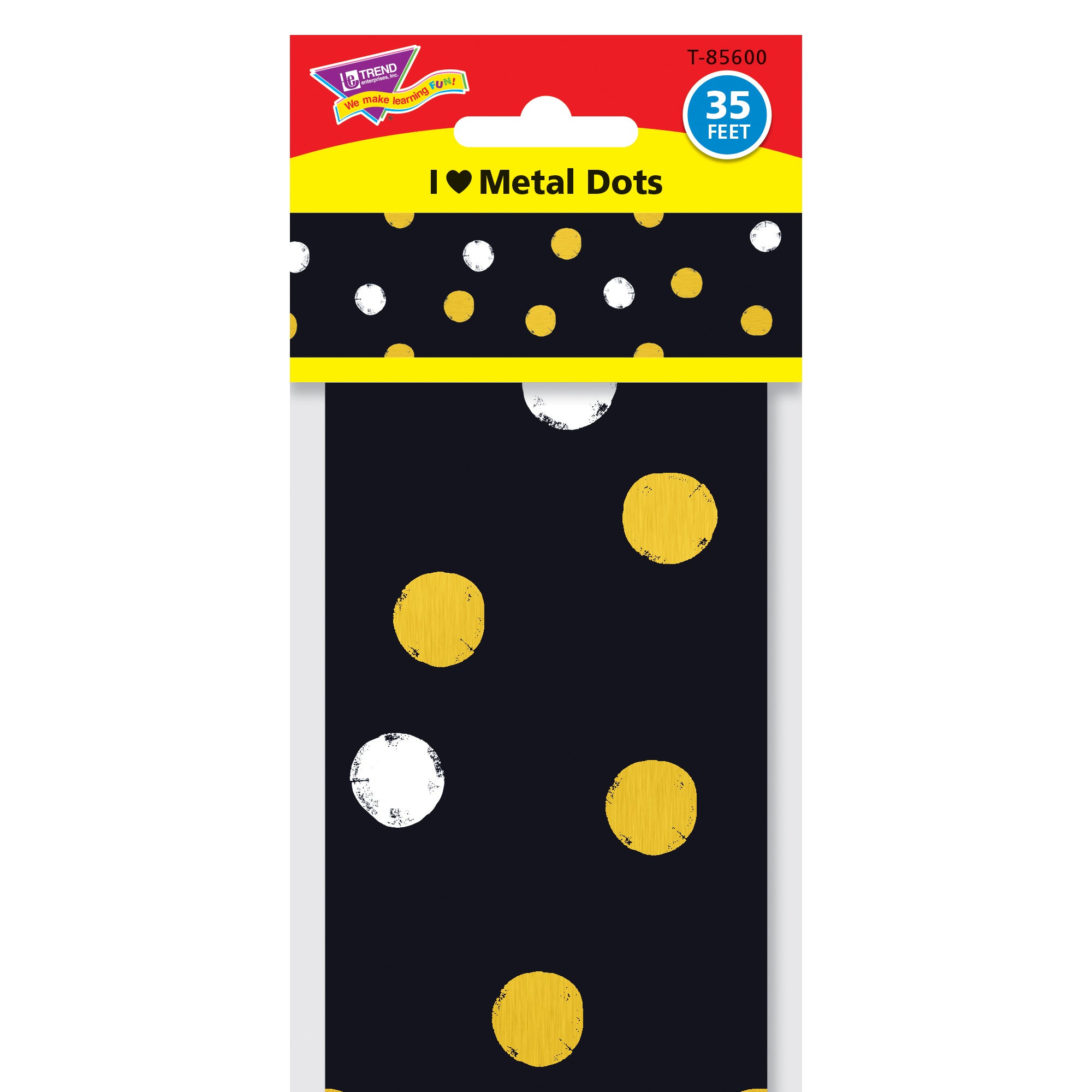 I ♥ Metal Dots Bolder Borders®, 35.75' Per Pack, 6 Packs