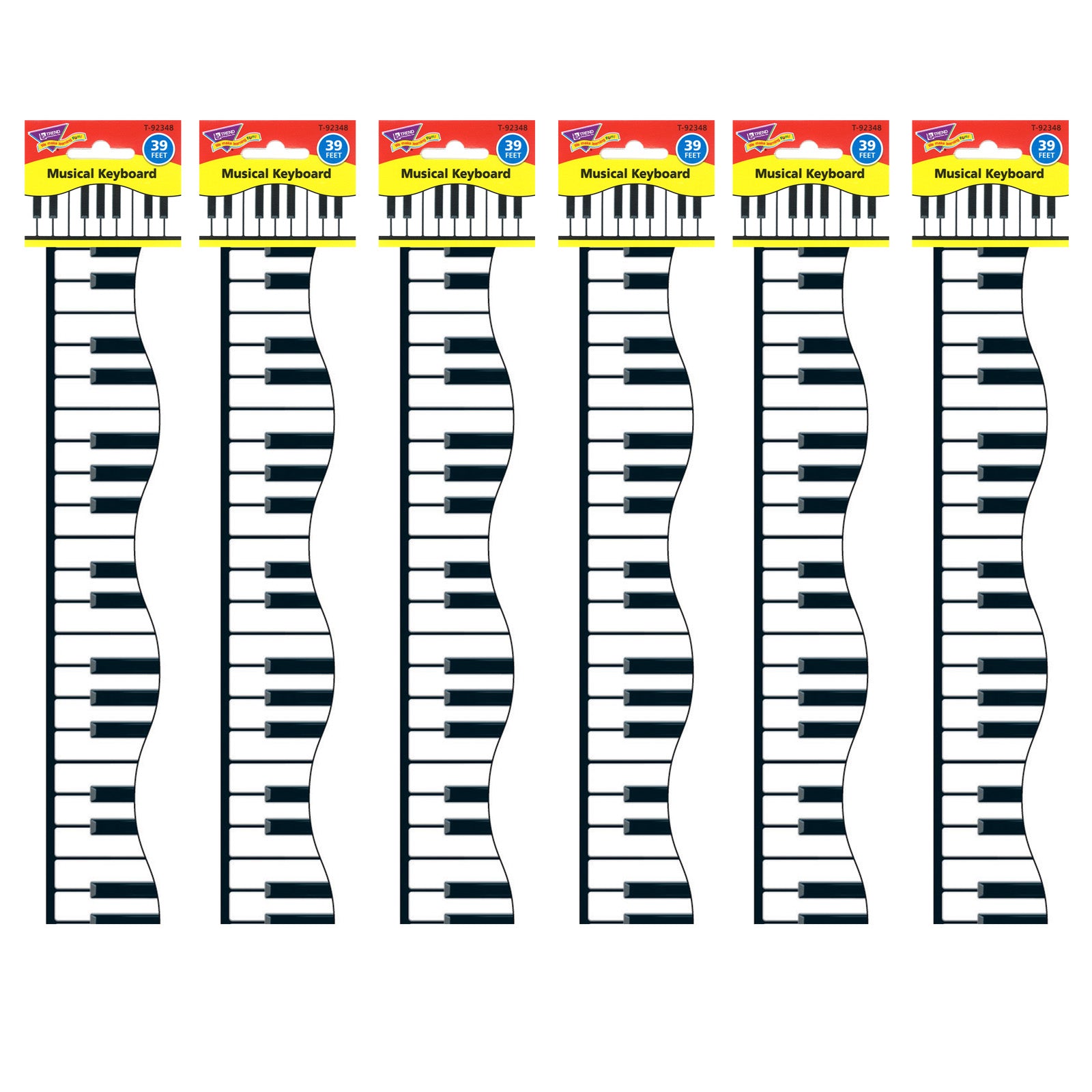 Musical Keyboard Terrific Trimmers®, 39 Feet Per Pack, 6 Packs