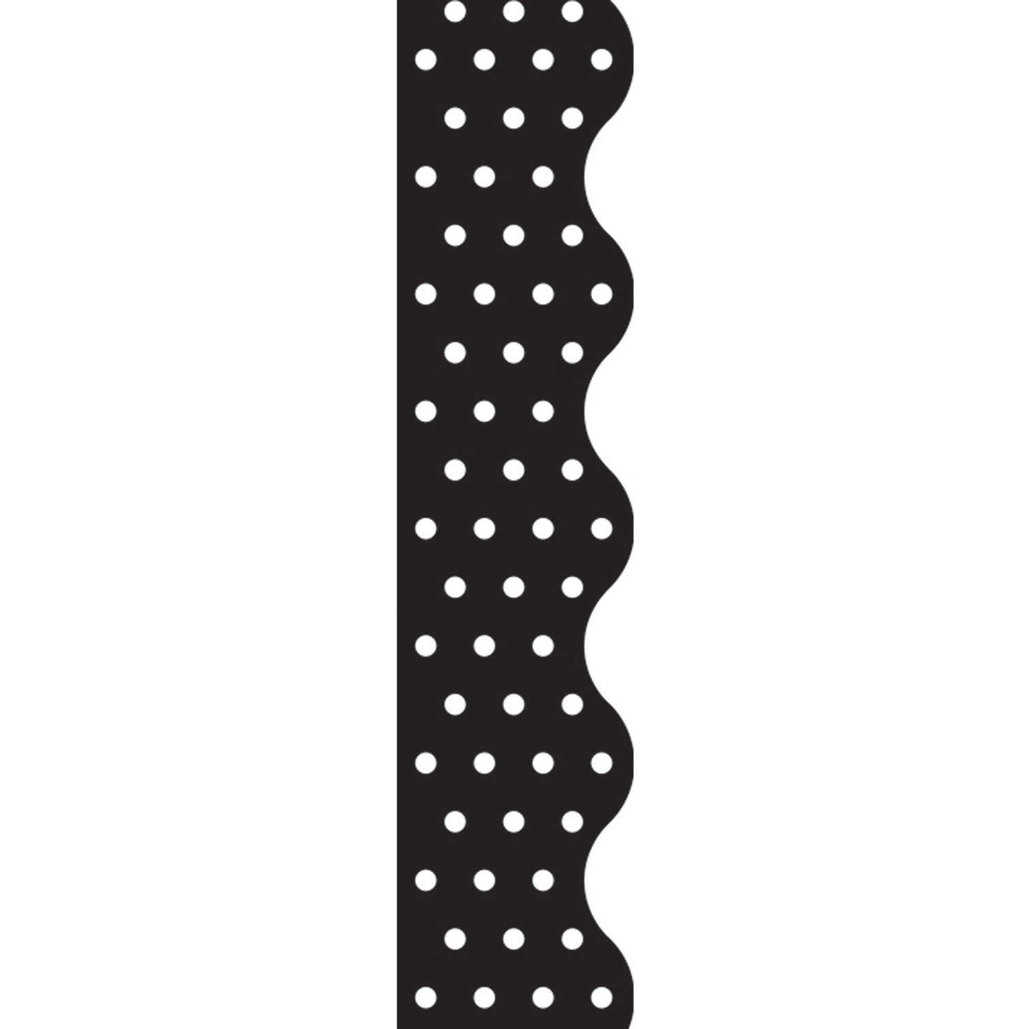 Polka Dots Black Terrific Trimmers®, 39 Feet Per Pack, 6 Packs