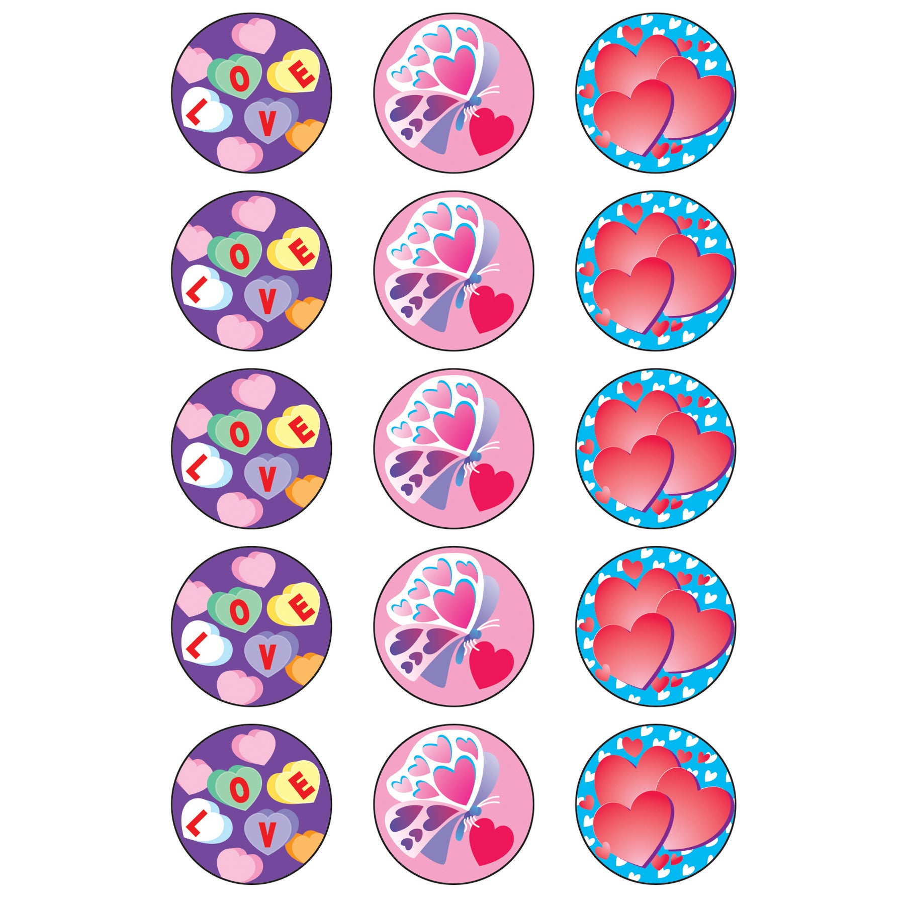 Valentine's Day/Cherry Stinky Stickers®, 60 Per Pack, 6 Packs