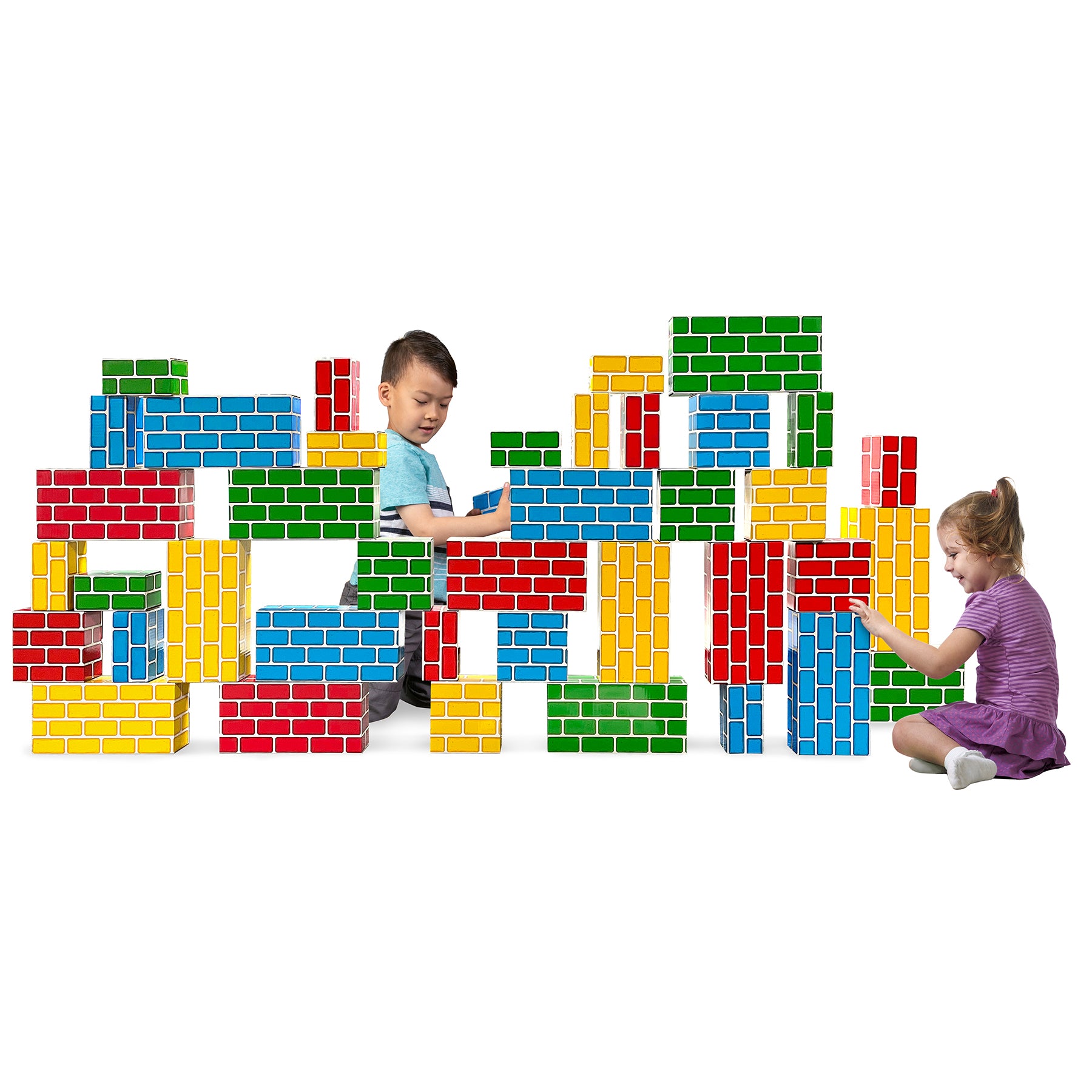 Easy-Stack Cardboard Blocks, 40 Piece Set