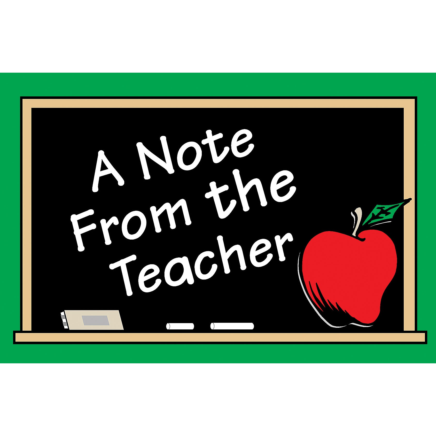 A Note from the Teacher Postcards, 30 Per Pack, 6 Packs