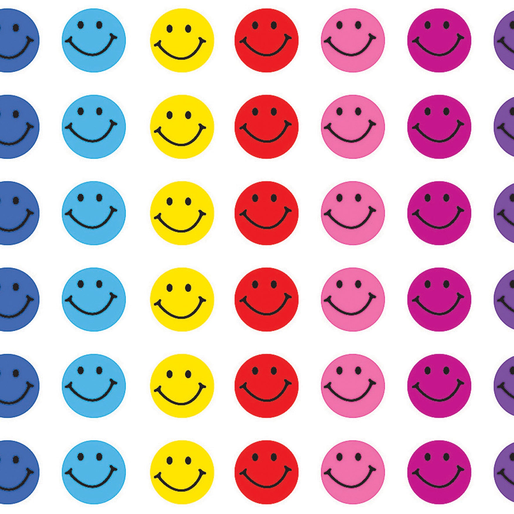 Happy Faces Mini Stickers, 528 Per Pack, 12 Packs