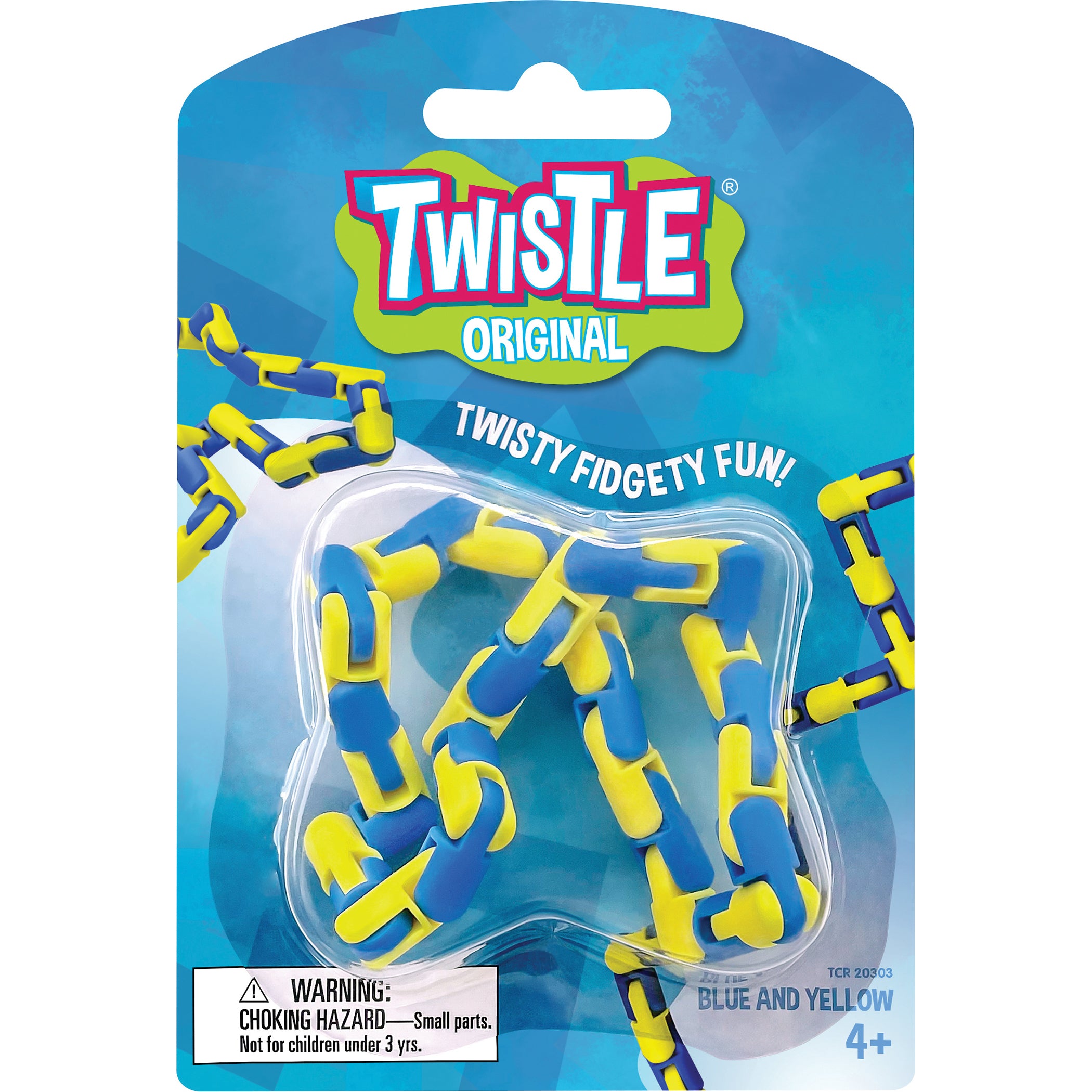 Twistle Original, Blue & Yellow, Pack of 3