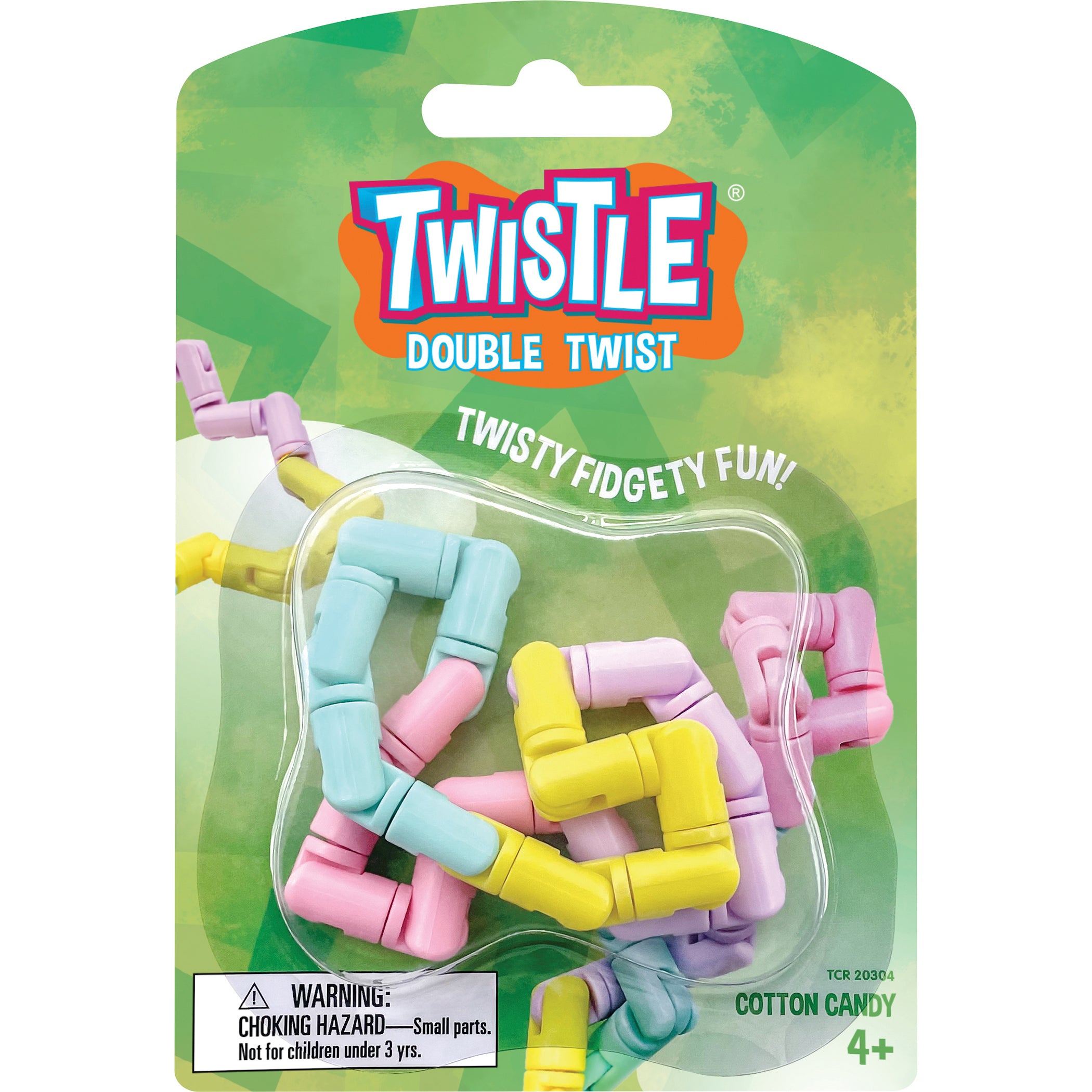 Twistle Double Twist, Cotton Candy, Pack of 3