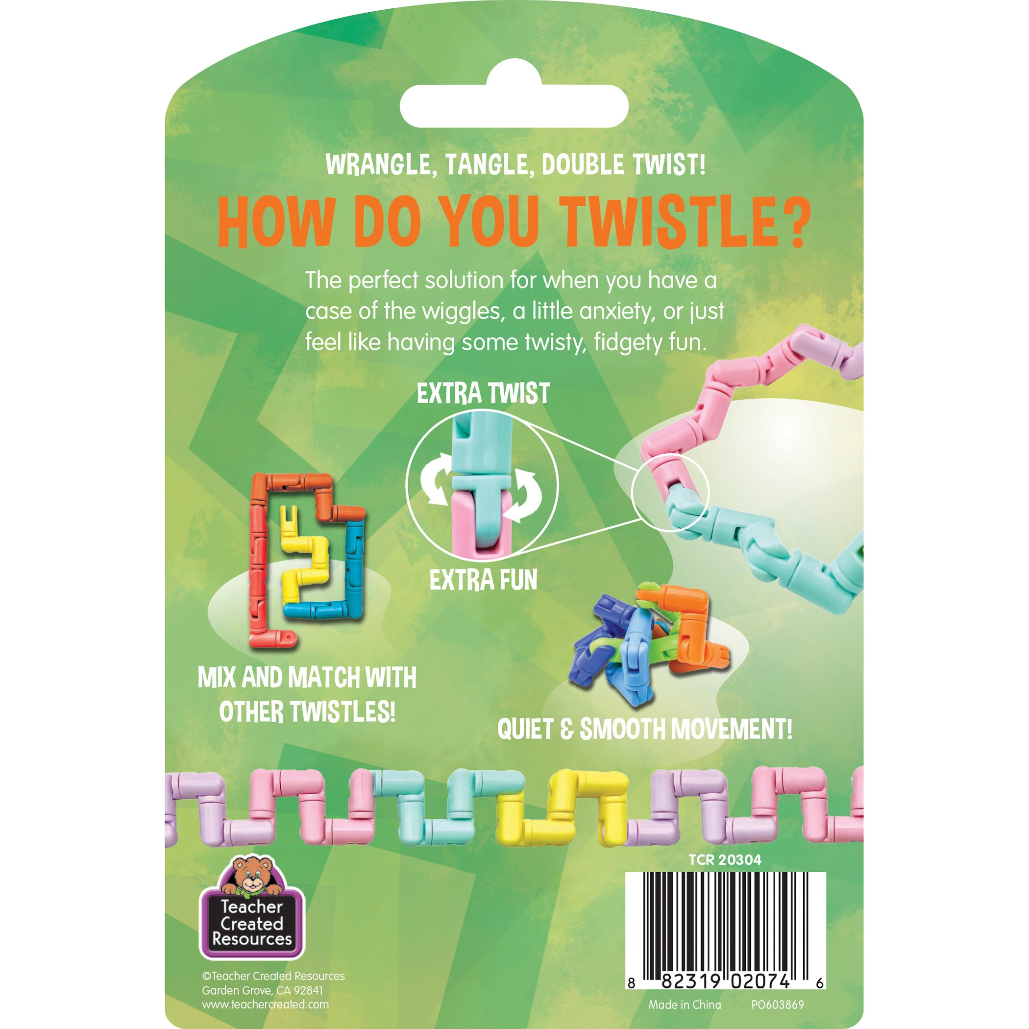 Twistle Double Twist, Cotton Candy, Pack of 3