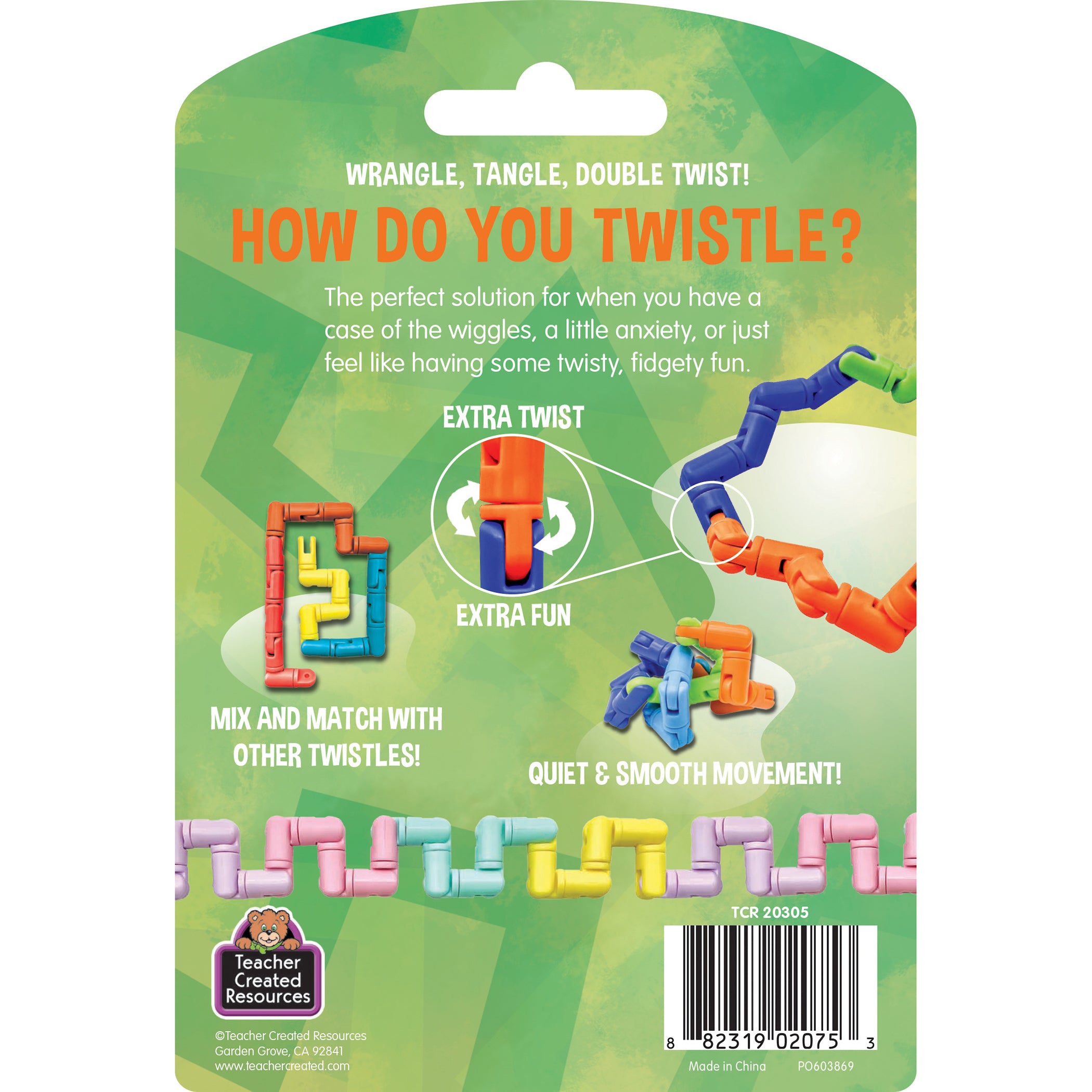 Twistle Double Twist, Bright Splash, Pack of 3