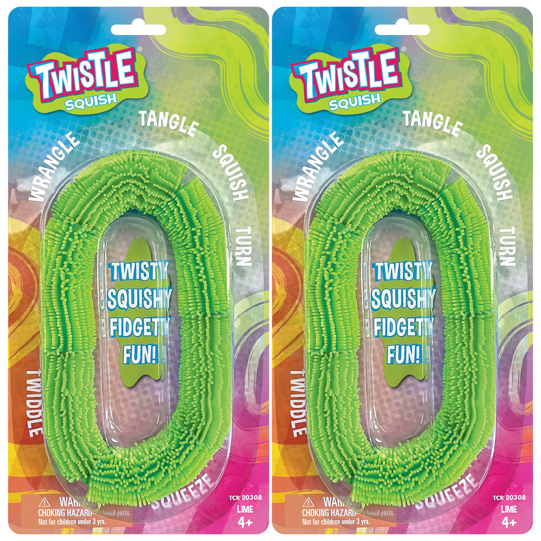 Twistle Squish, Lime, Pack of 2